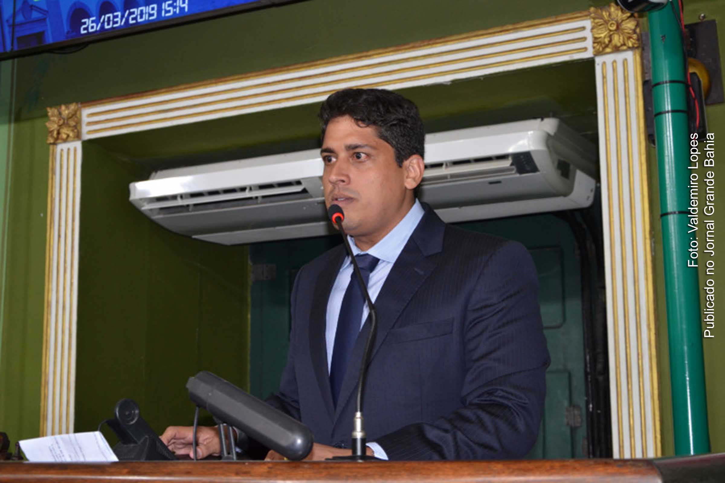 Vereador Sidney Carlos Mangabeira Campos Filho (Sidninho, Podemos, Salvador).