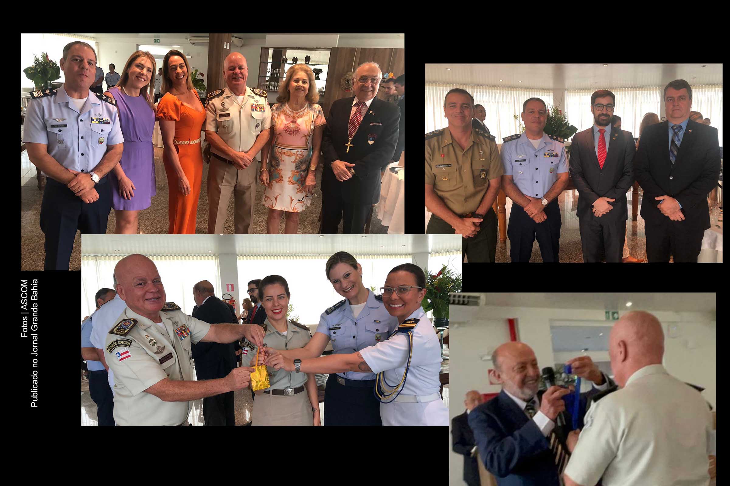Comando da Base Aérea de Salvador reúne personalidades em encontro.