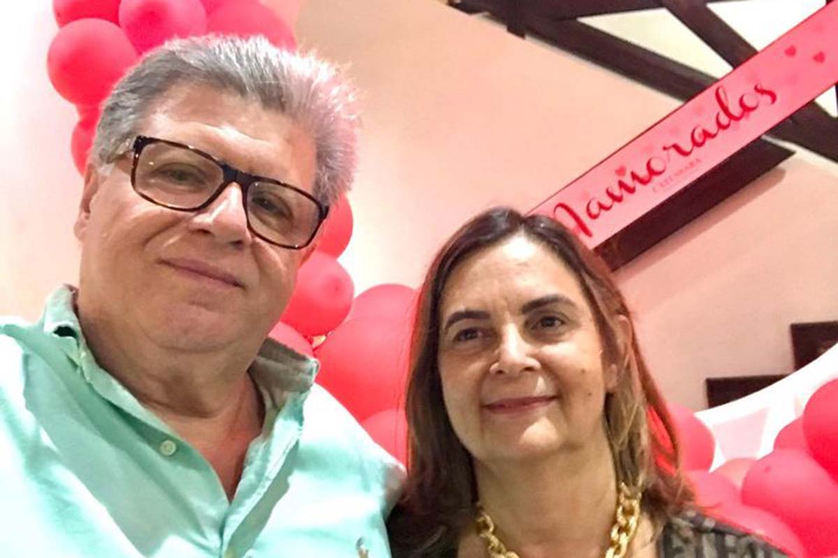 O diretor presidente do Grupo Catussaba Darkson Fonseca e sua esposa Rosangela.