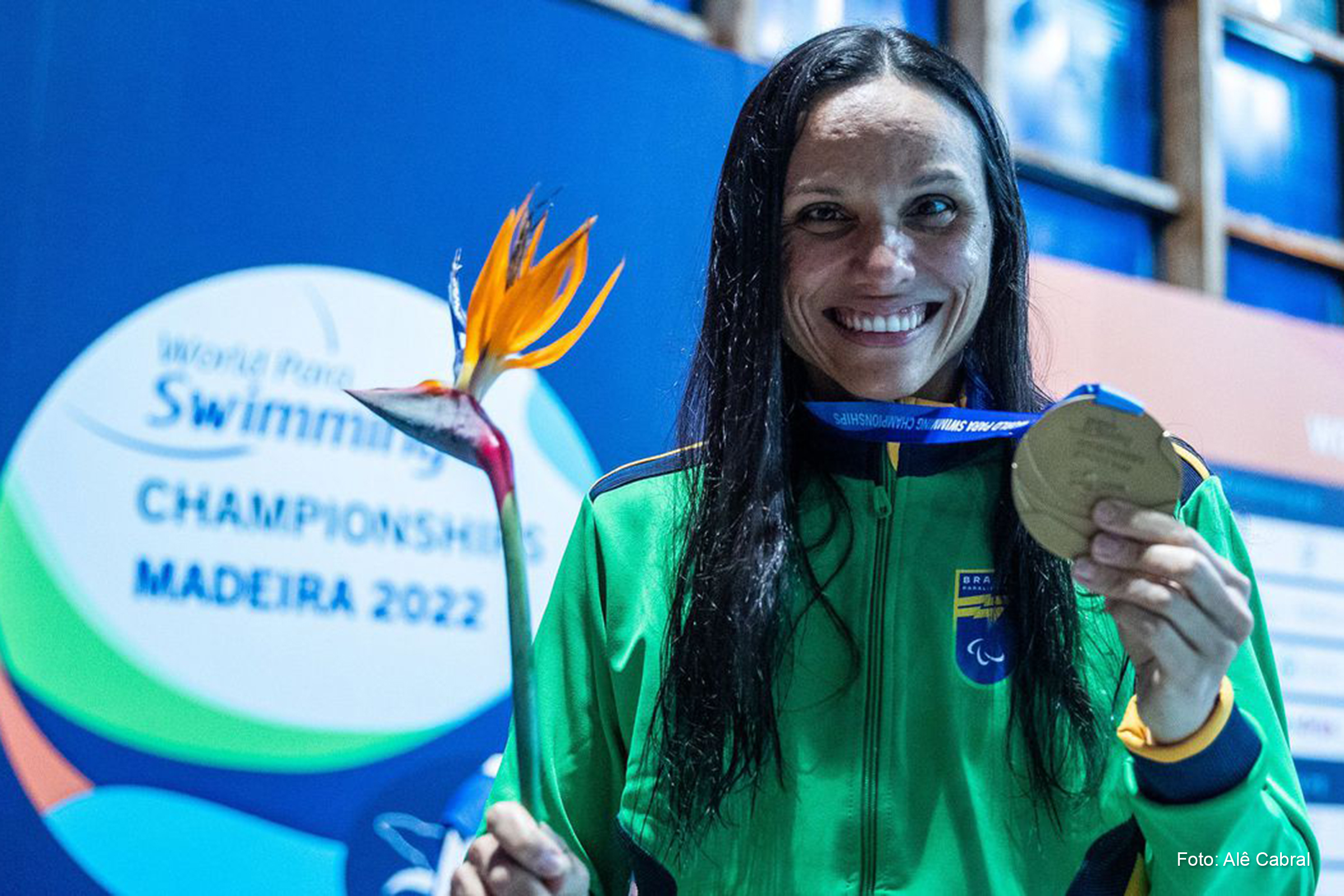 Maria Carolina conquistou medalha na prova dos 100 metros borboleta da classe S12.