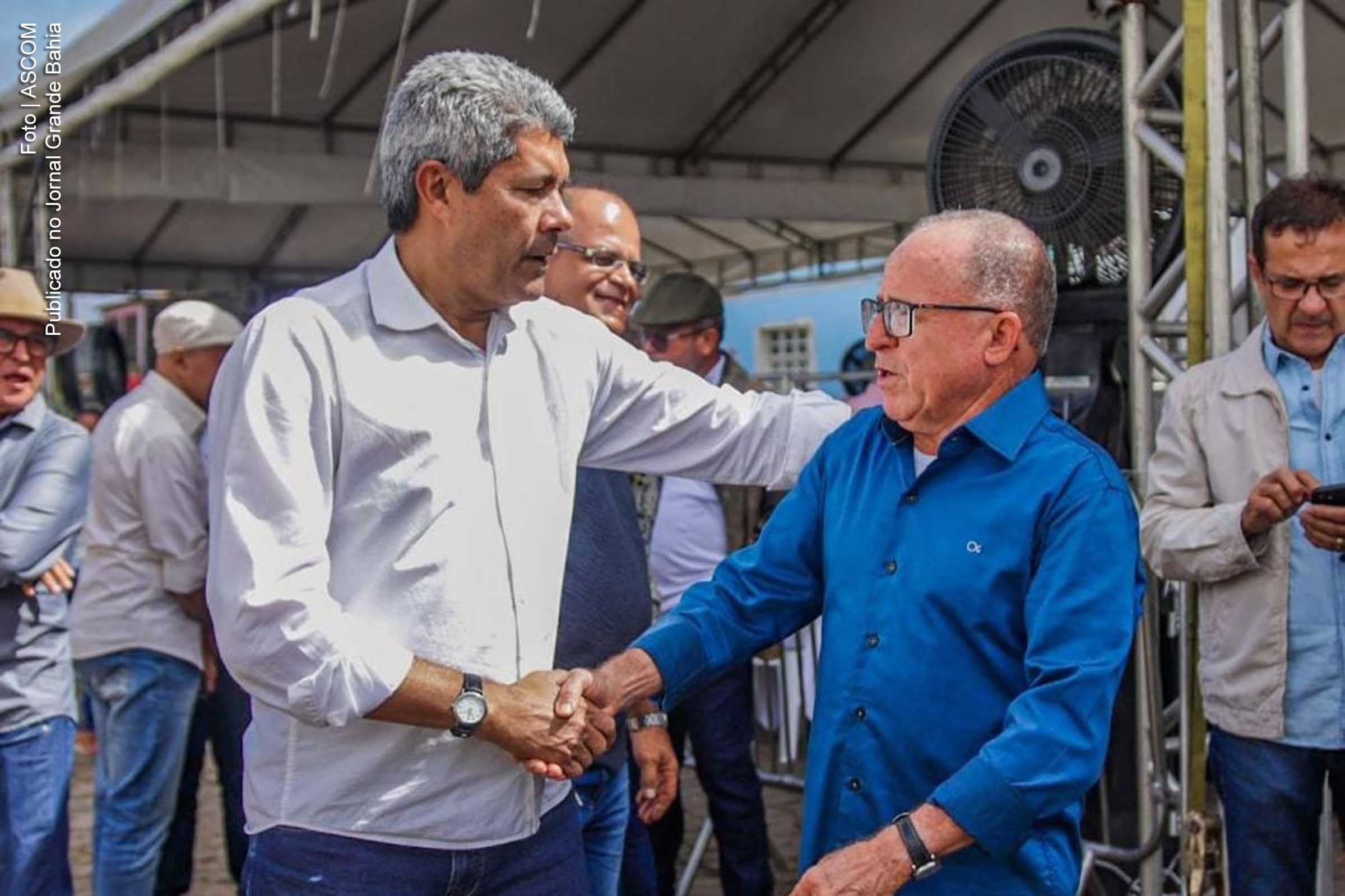 Pré-candidato ao Governo da Bahia, Jerônimo Rodrigues (PT) e Uilson Venâncio (PDT), prefeito de Maracás.