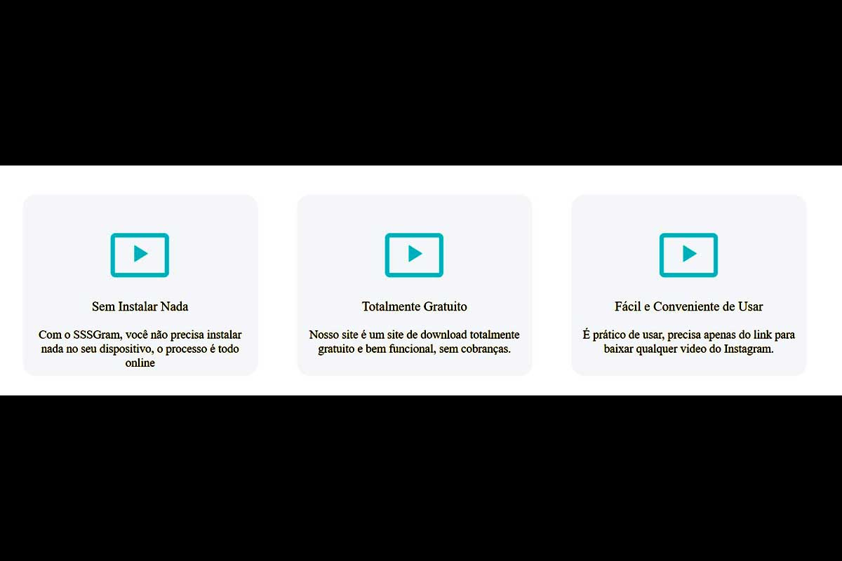 Vantagens do SSSGram para baixar stories do Instagram.
