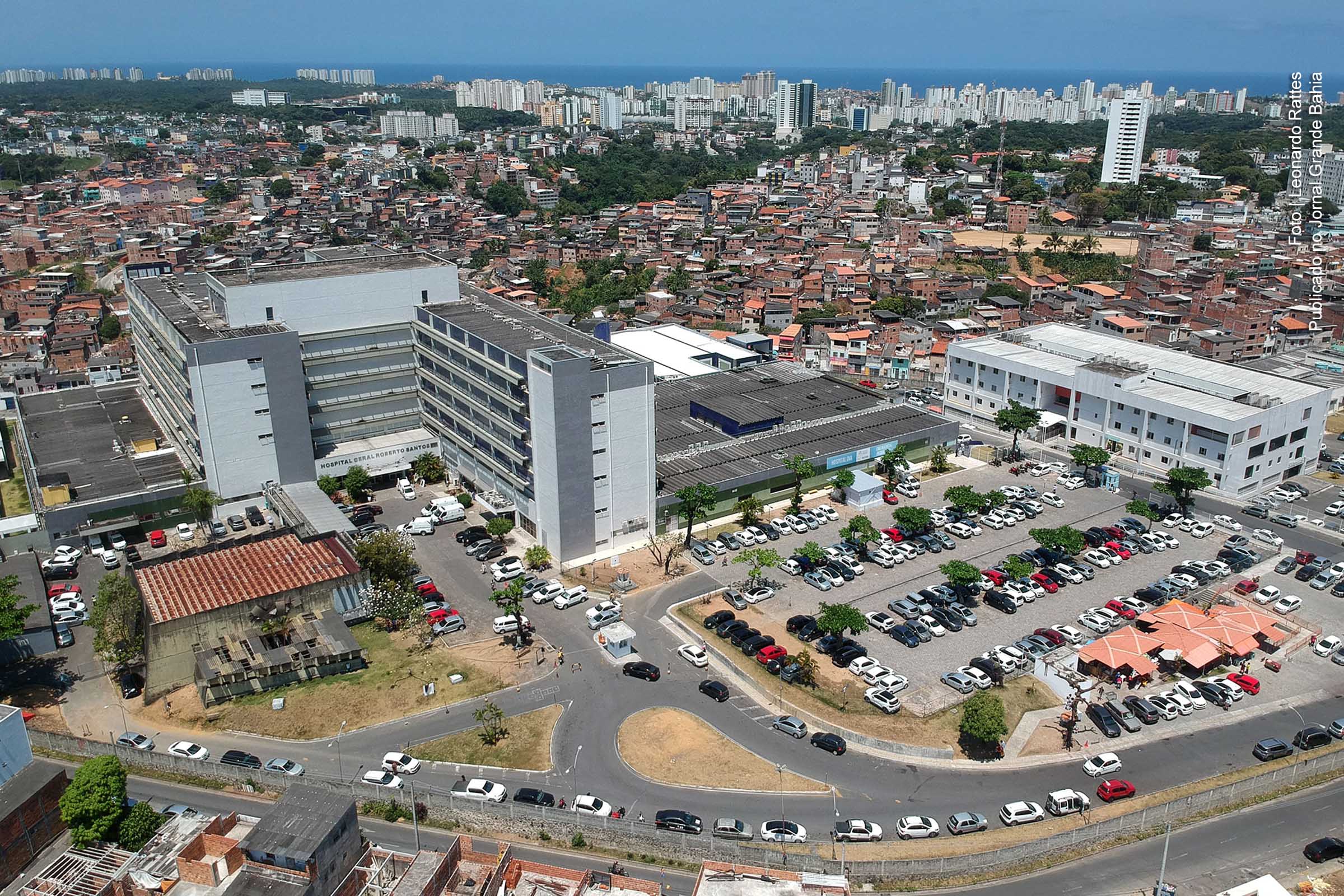 Vista aérea do Hospital Geral Roberto Santos (HGRS).