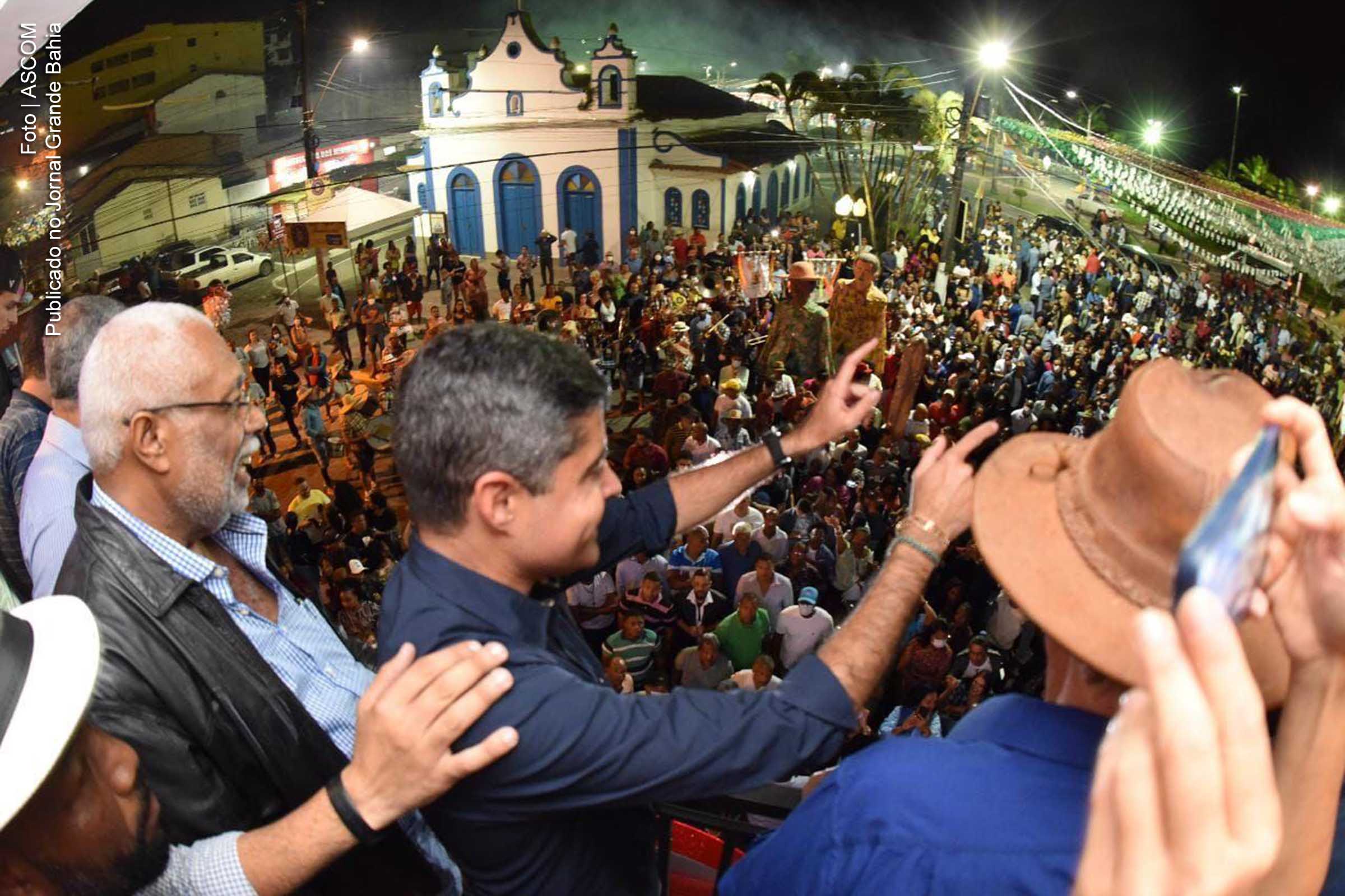 ACM Neto (UB) em São Francisco do Conde, durante os festejos juninos de 2022.