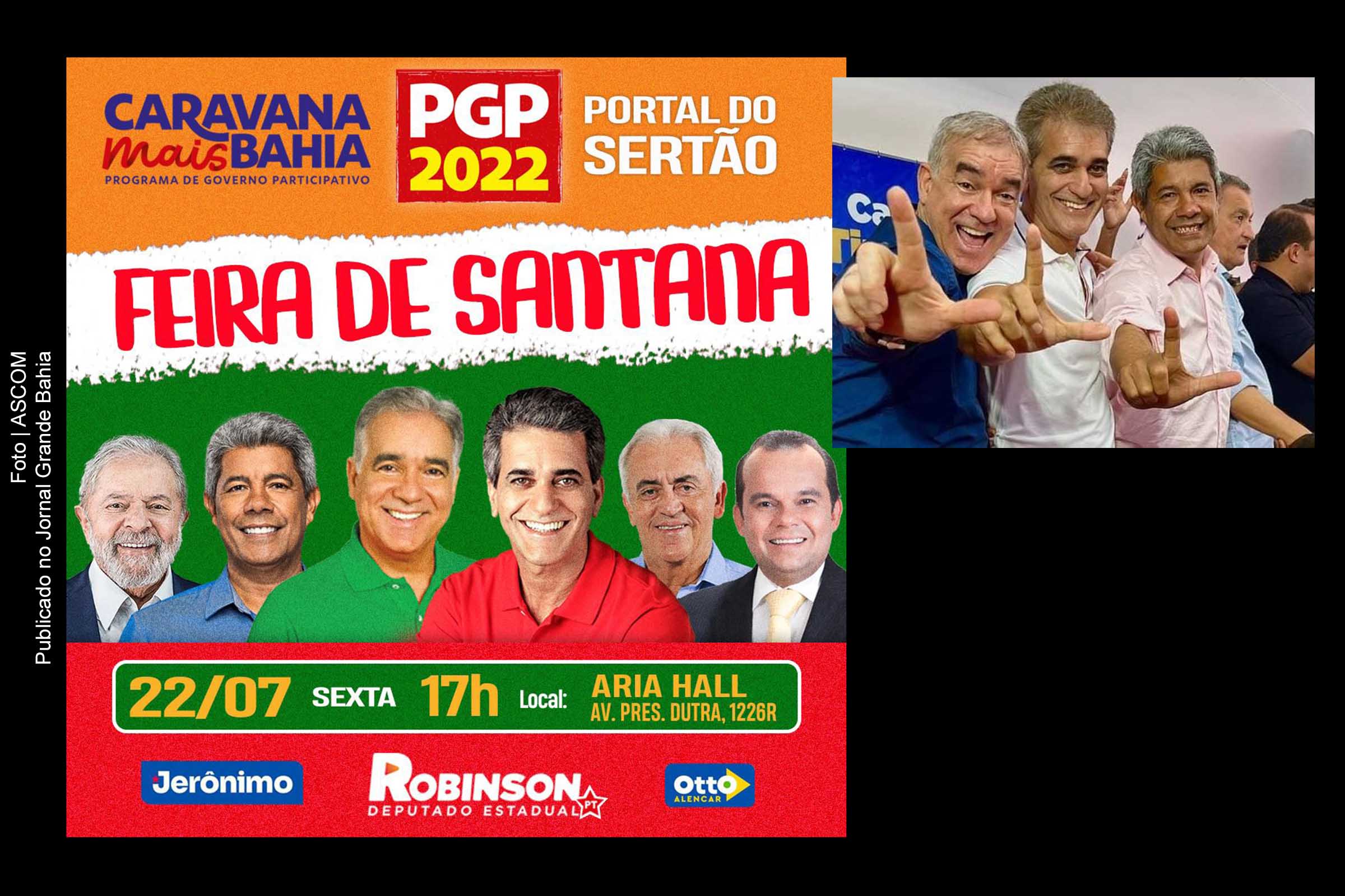 Encontro com Jerônimo Rodrigues acontece nesta sexta-feira (22/07/2022), em Feira de Santana.