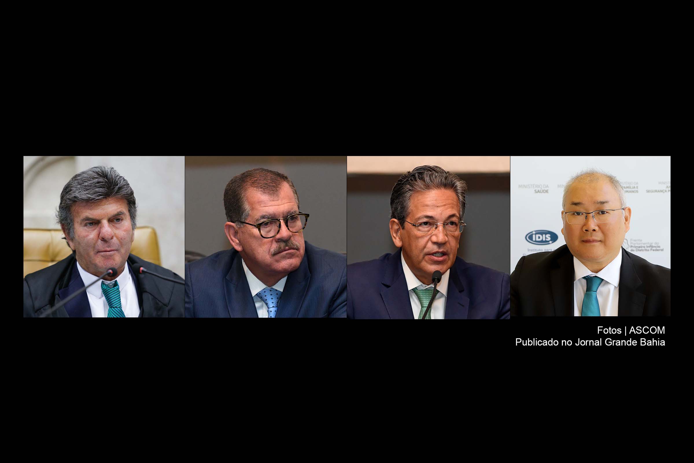 Ministro Luiz Fux, presidente do STF; ministro Humberto Martins, presidente do STJ; Mauro Luiz Campbell Marques, ministro do STJ e o Conselheiro do CNJ Richard Pae Kim.