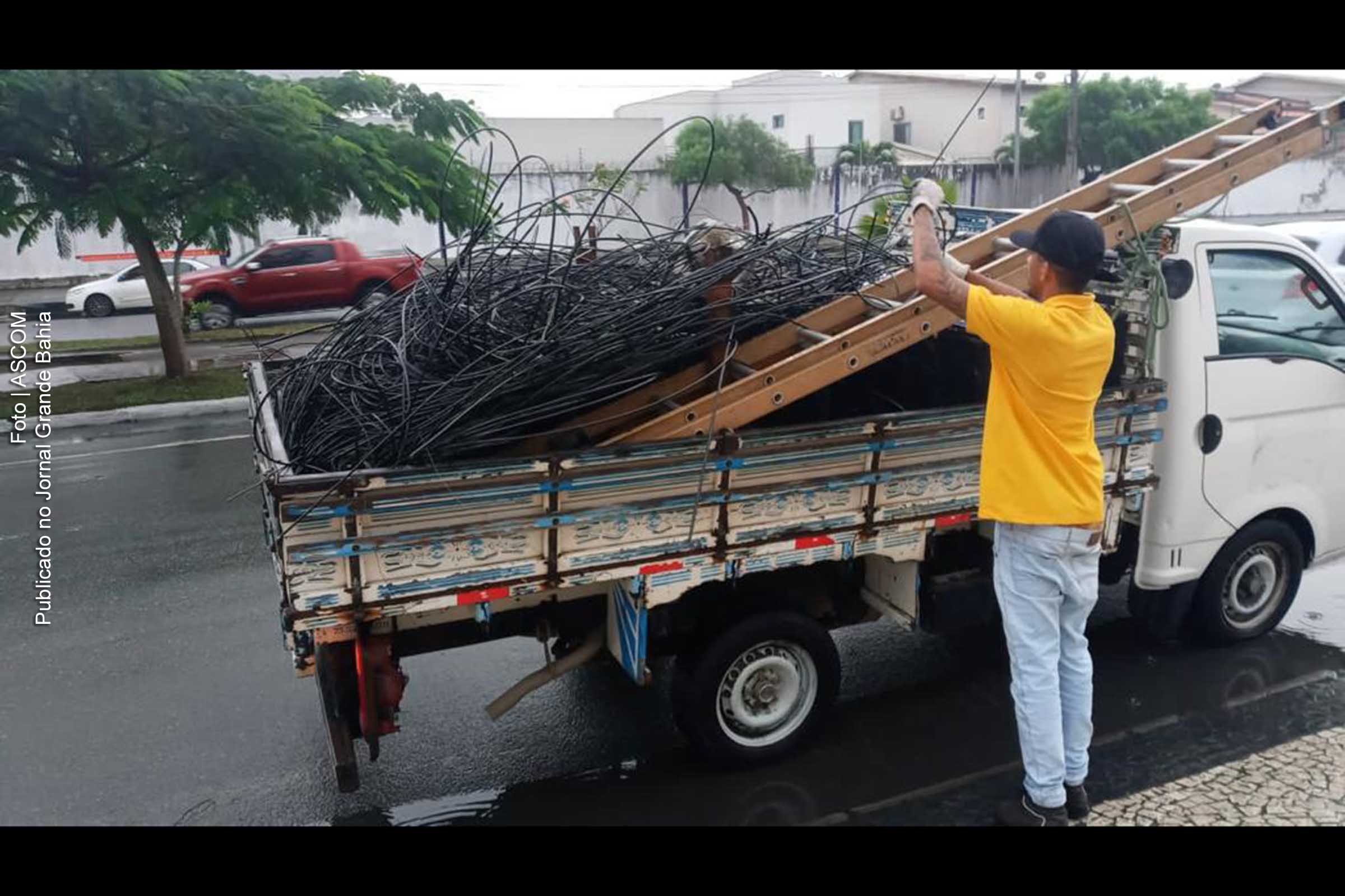 Mutirão para recolhimento dos cabos de Feira de Santana.