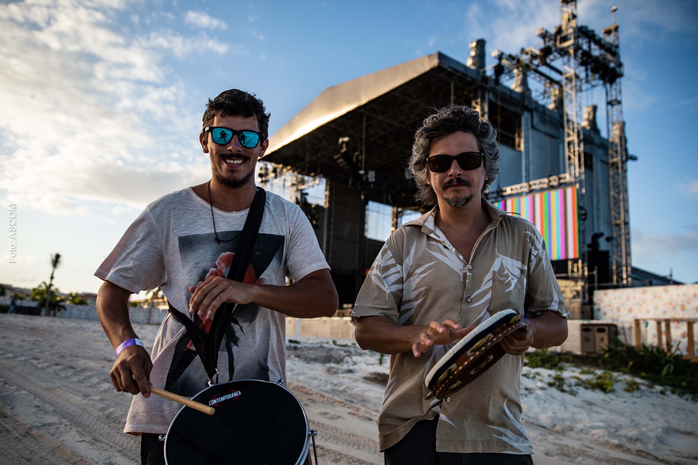 Pandeiro Repique Duo, do Rio de Janeiro, é uma das atrações do evento.