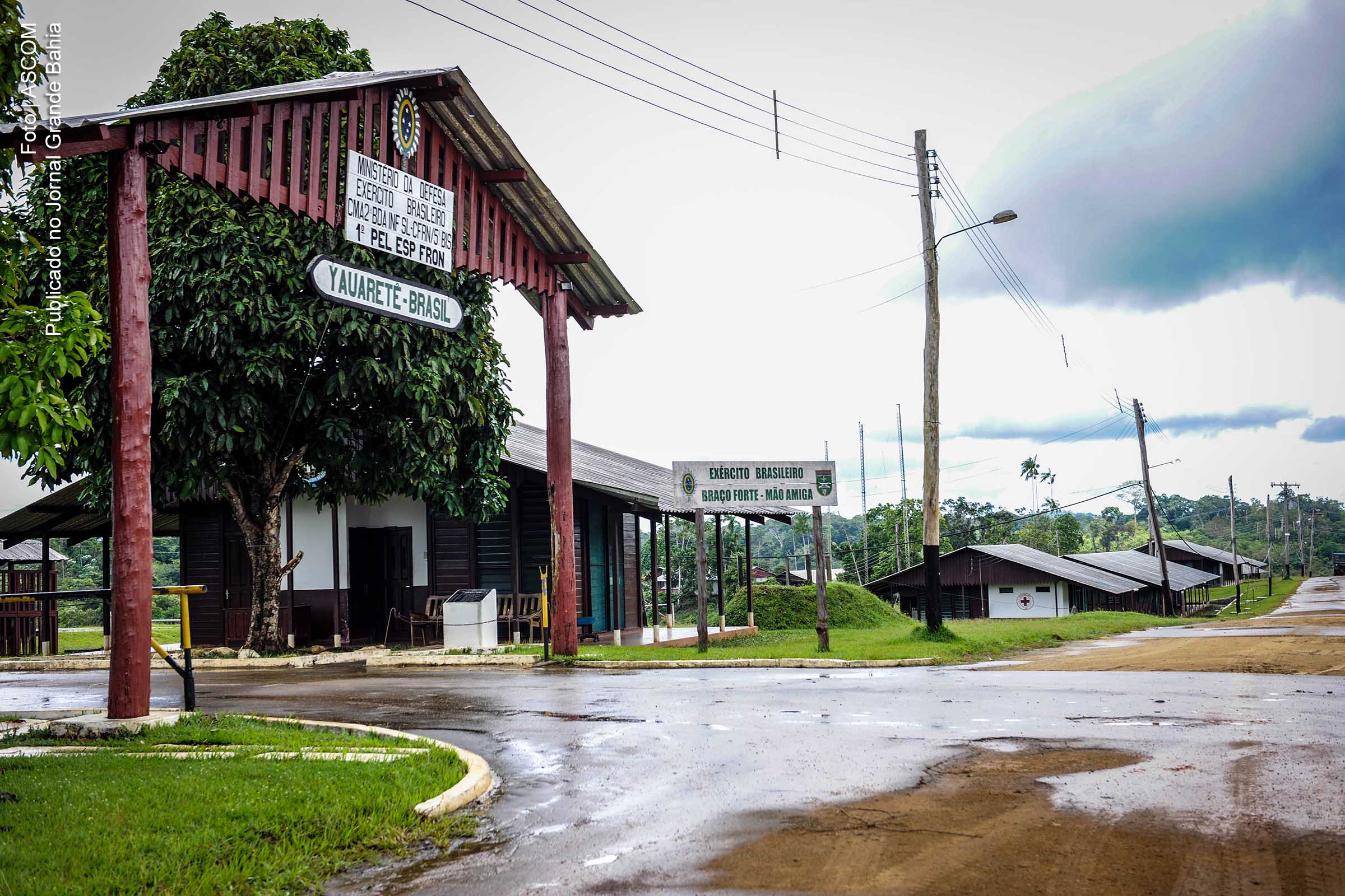 Sede do 1º Pelotão do Exército Brasileiro, em Yauareté, povoado do município de São Gabriel da Cachoeira.