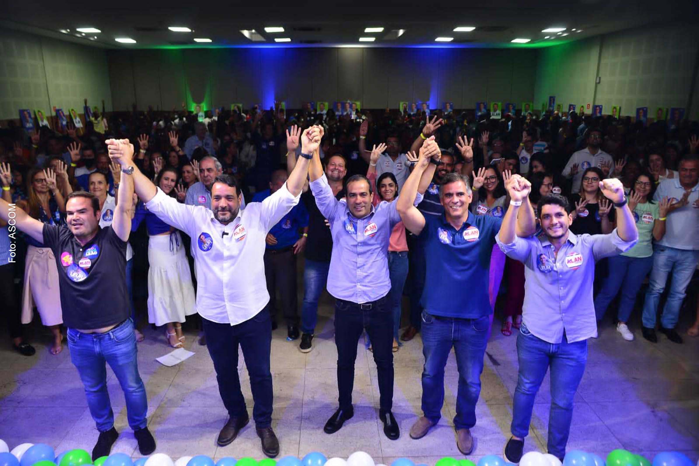 Candidatos à reeleição selaram parceria por Salvador, com grande mobilização no Grand Hotel Stella.