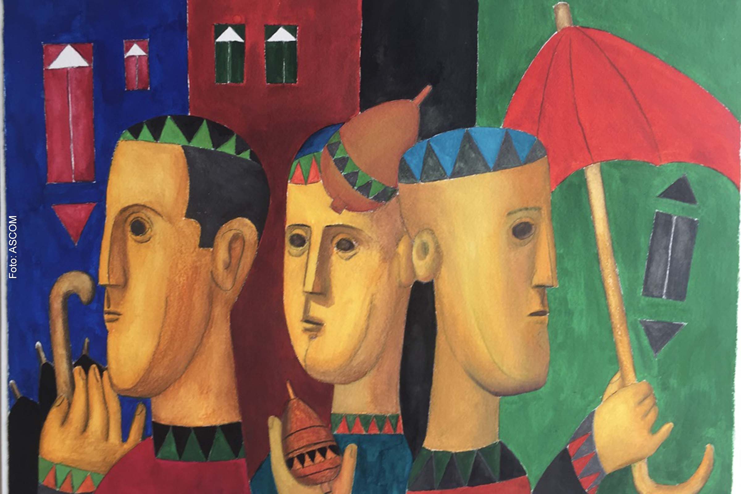 Mostra composta por cerca de 90 obras, em quadros em têmpera sobre tela e sobre papel, rememora a infância e adolescência do artista.
