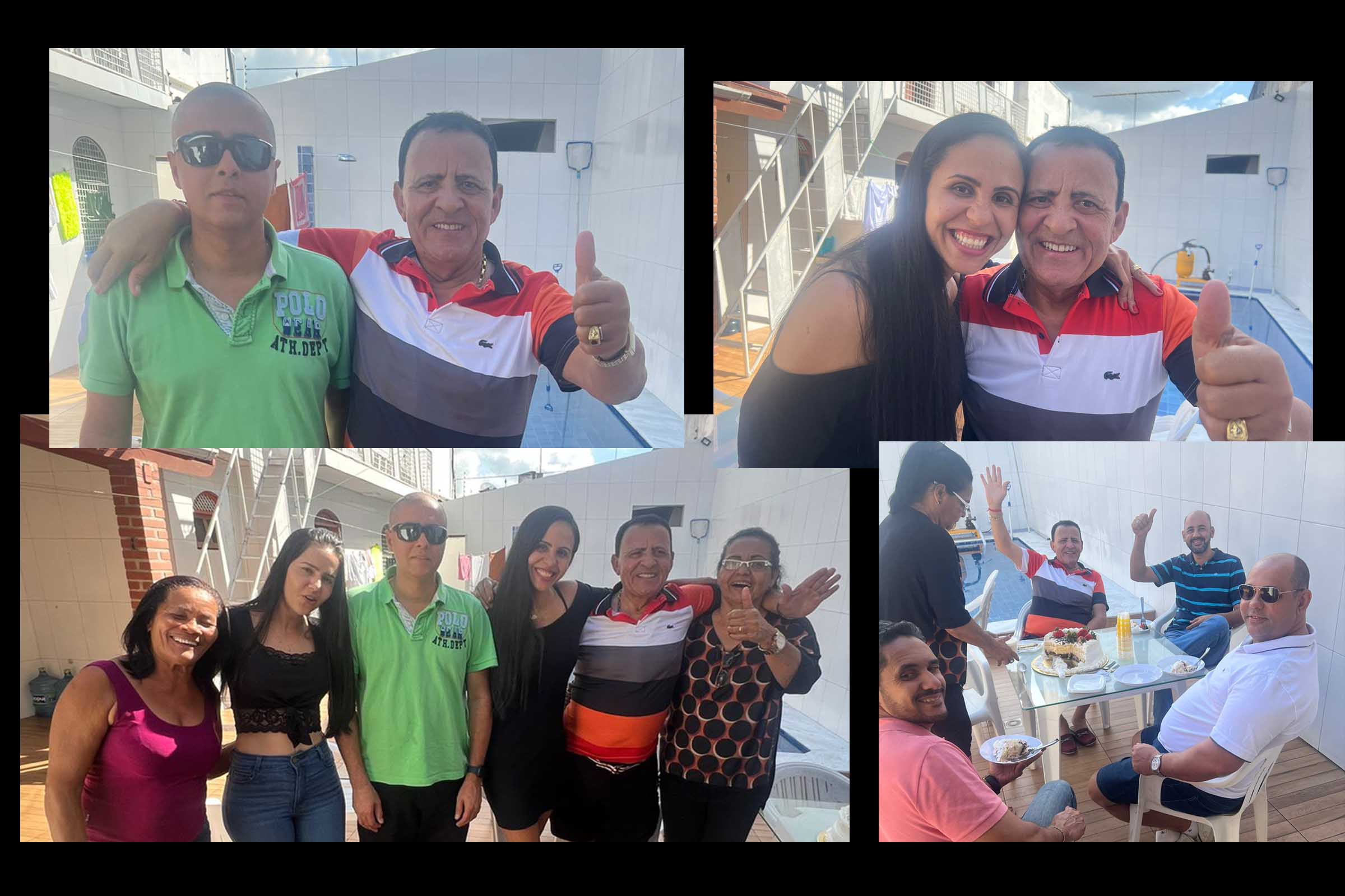 Familiares comemoram aniversário do jurista Fernando Oliveira.