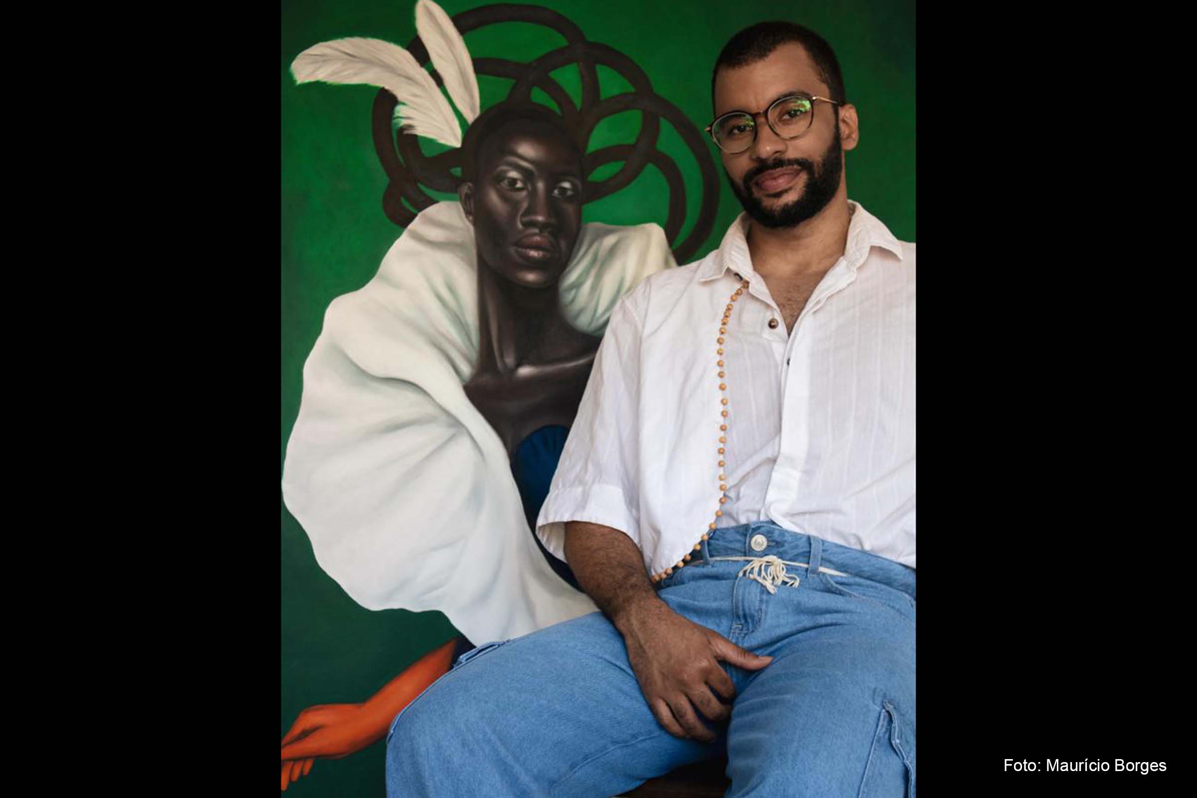 Igor Rodrigues é representado pela Acervo Galeria de Arte, de Salvador, e levou para a mostra a exposição individual 'Me Olhe Nos Olhos'.