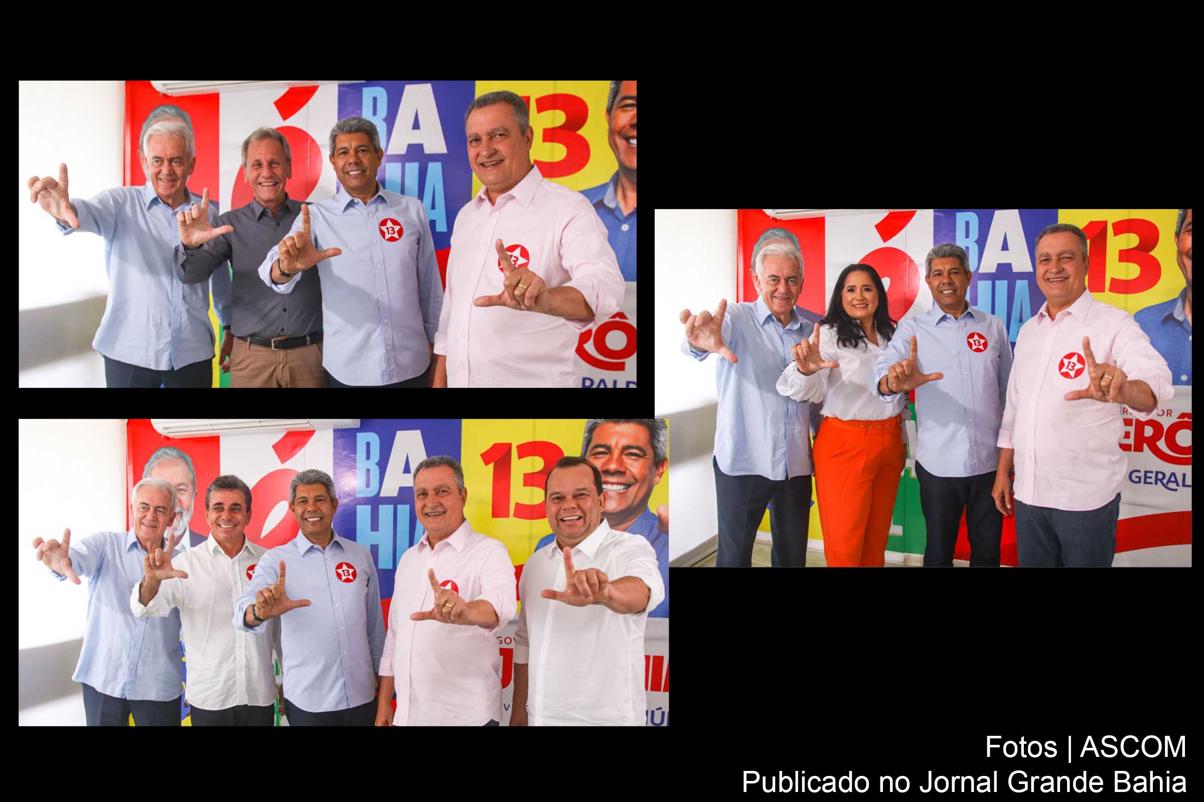 Jerônimo Rodrigues, Geraldo Jr, Otto Alencar e Rui Costa receberam apoio de prefeitos e prefeitas da Bahia para as eleições 2022. Gestores vieram participaram de gravações para campanha do candidato a governador da Bahia.