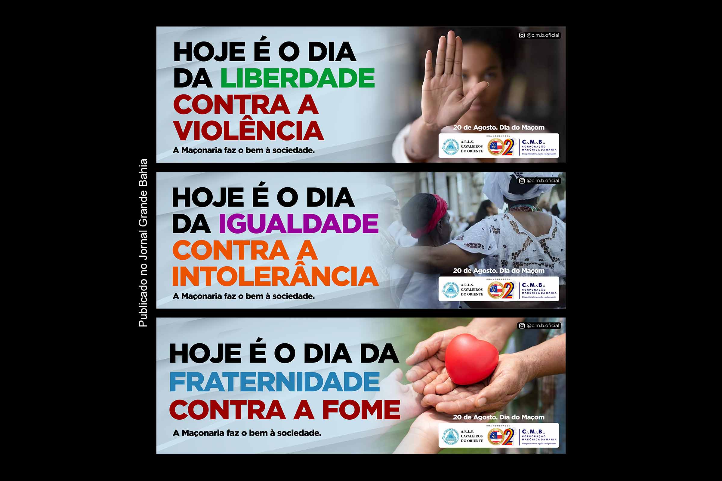 Corporação Maçônica da Bahia lança campanha com tema ‘Liberdade, Igualdade e Fraternidade’ em homenagem a edição 2022 do ‘Dia do Maçom’