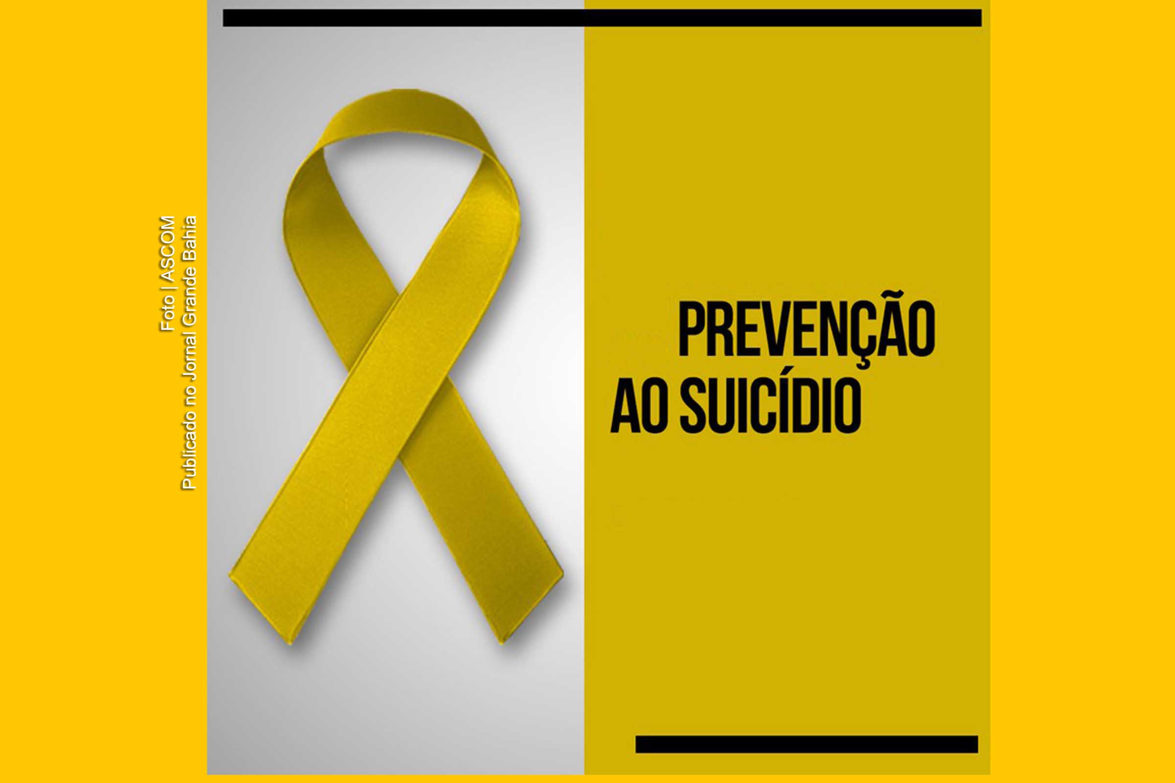 Campanha do 'Setembro Amarelo' objetiva prevenir sobre suicídio.