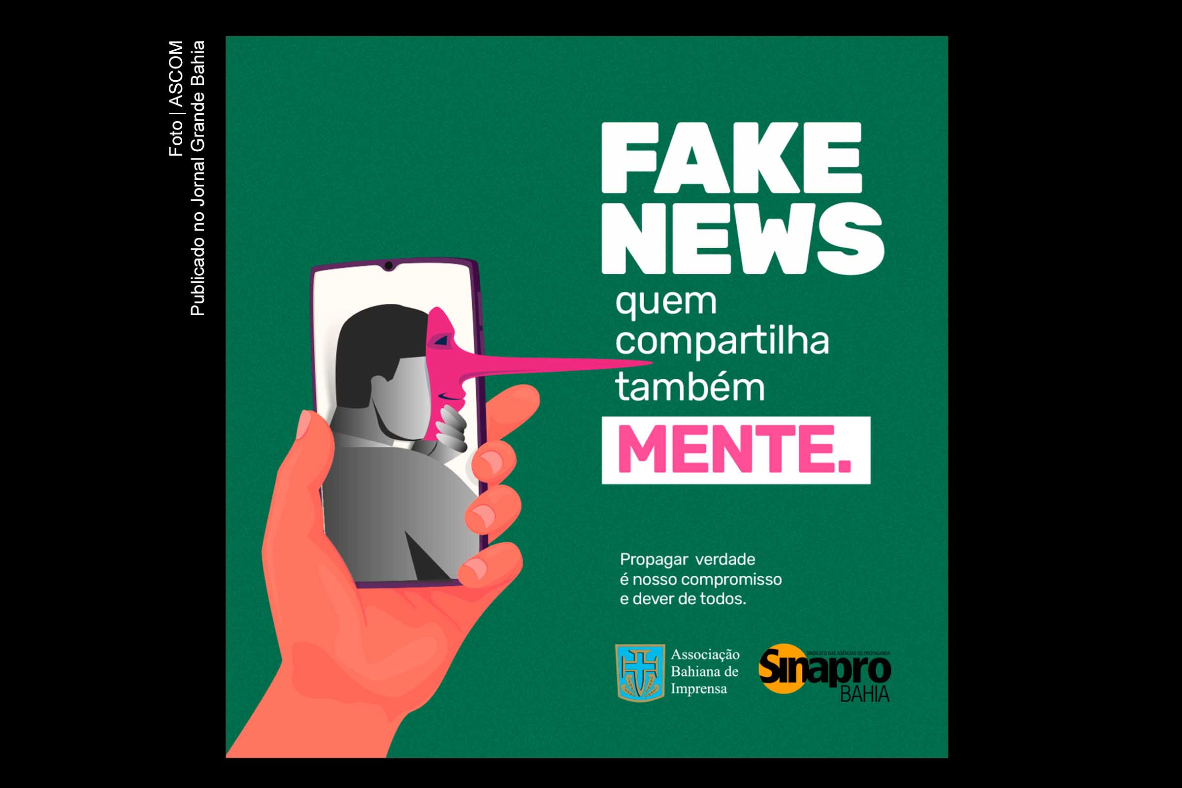 Campanha do Sinapro-Bahia e ABI objetiva combate informações falsas (Fake News).