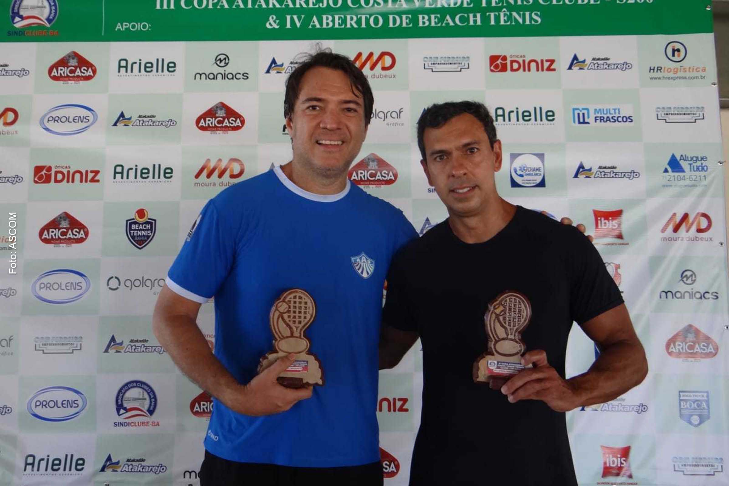 Emerson Mangabeira e Gustavo Miranda foram alguns dos campeões no ‘Torneio Internacional Seniors de Tênis’.