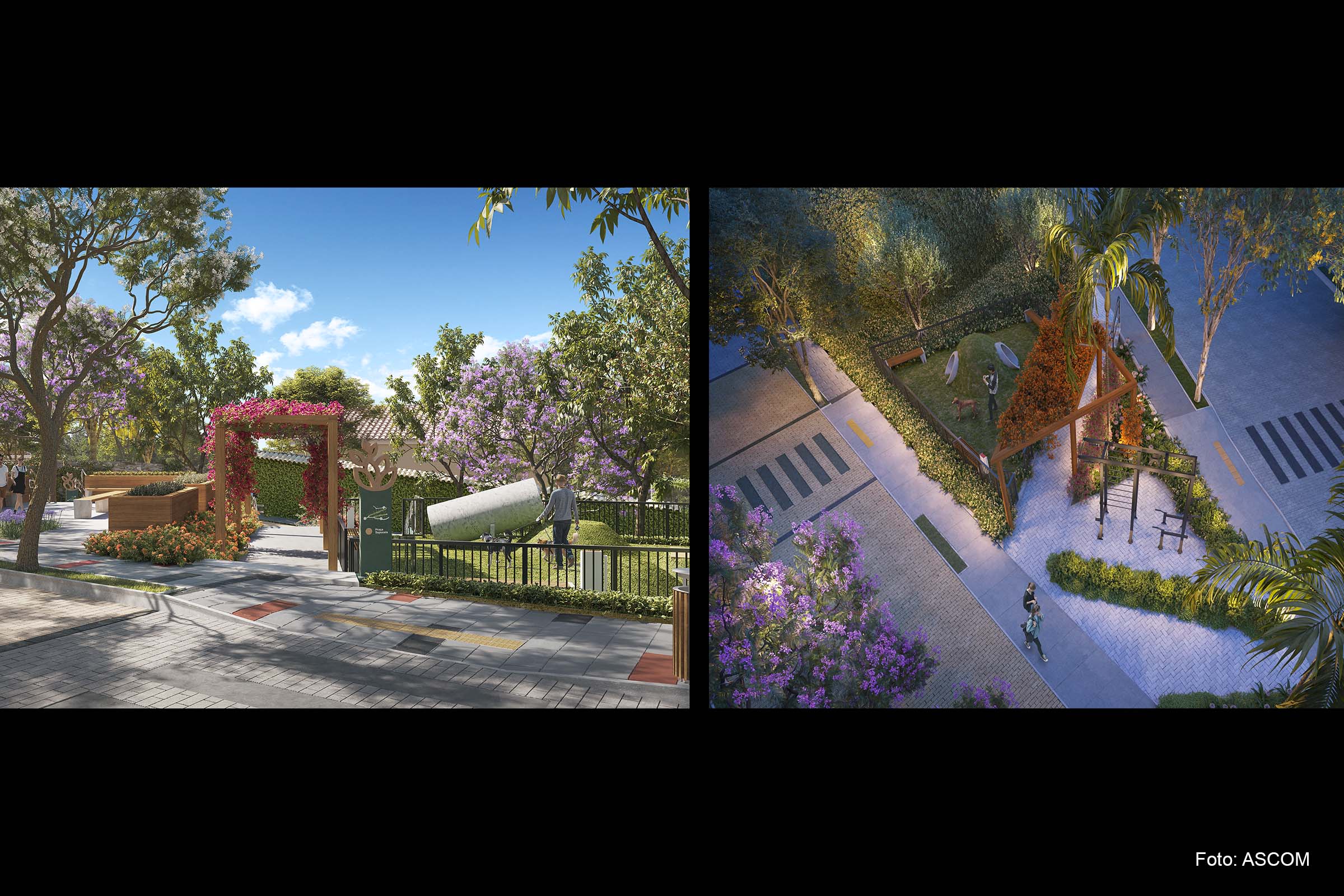 Ruas do Horto Florestal vão receber nova pavimentação, priorizando a boa convivência entre pedestres e carros, a criação de espaços para lazer e praças para atividades culturais.