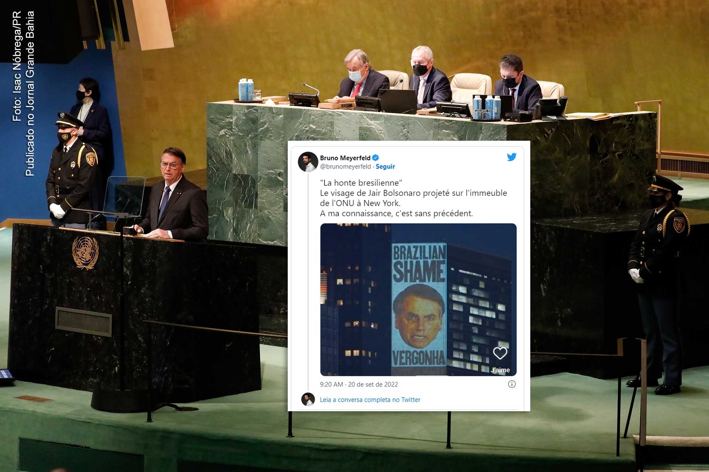 Na ONU, presidente Jair Bolsonaro ataca Lula, diz que imprensa mente sobre Amazônia e se opõe a sanções contra a Rússia