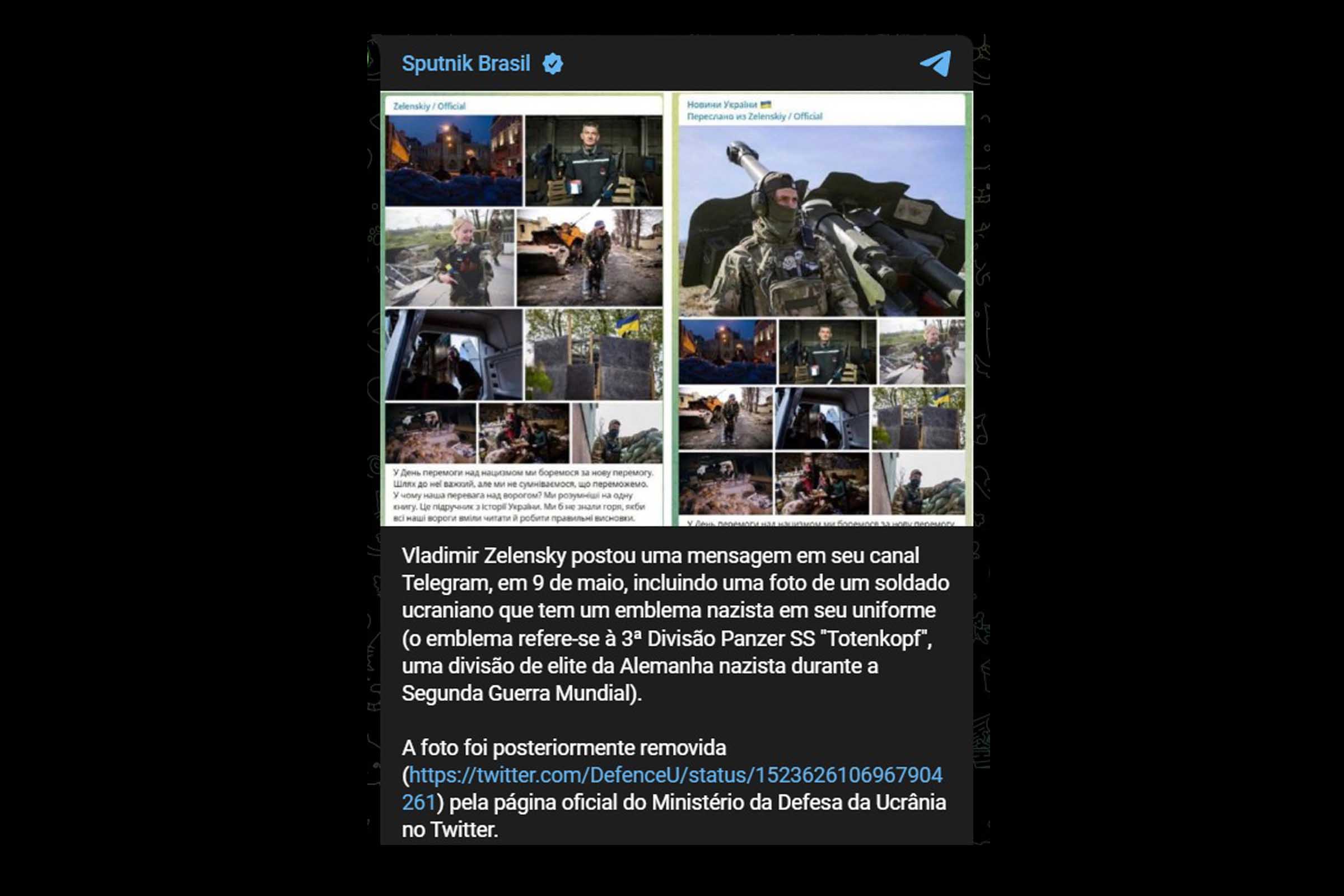 Presidente Vladimir Zelensky apaga foto dele com militar da Ucrânia usando emblema nazista; Cidadãos dos EUA nunca saberão verdade sobre colaboradores ucranianos na 2ª Guerra Mundial