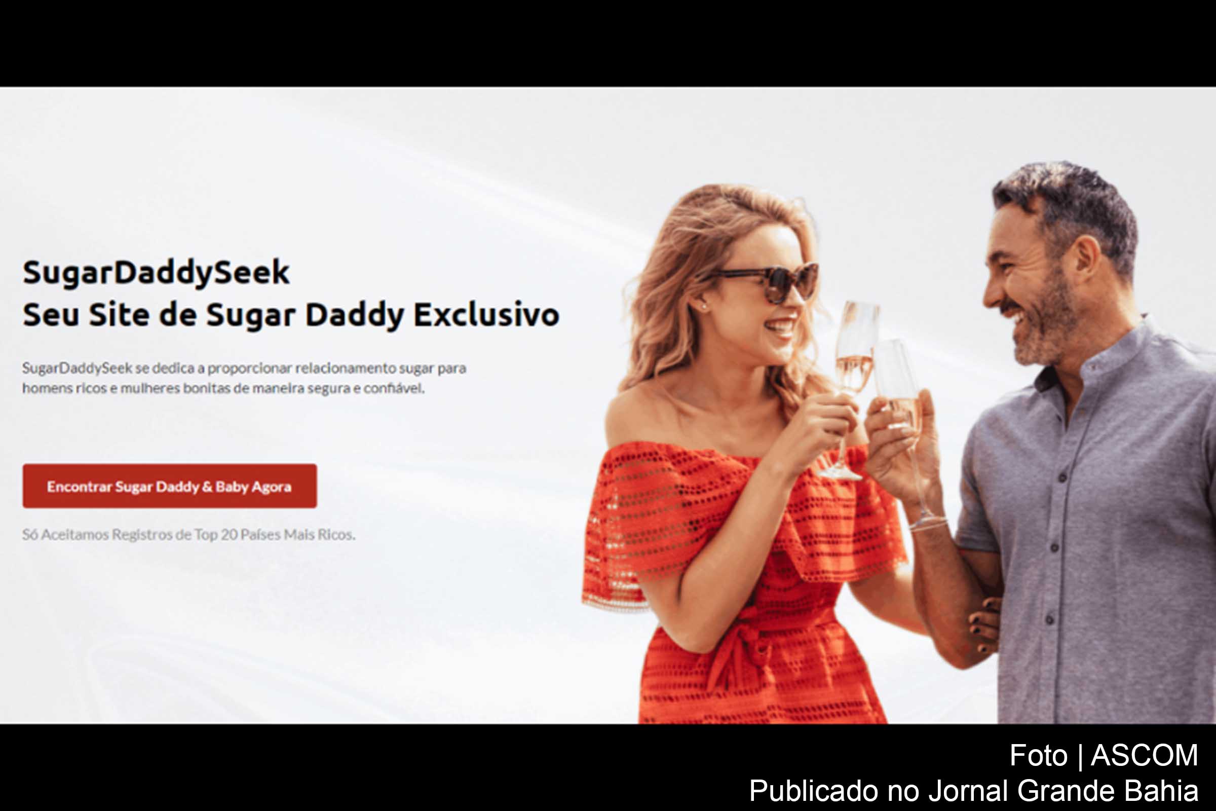 SugarDaddySeek, a plataforma é dedicada ao Sugar Daddy.