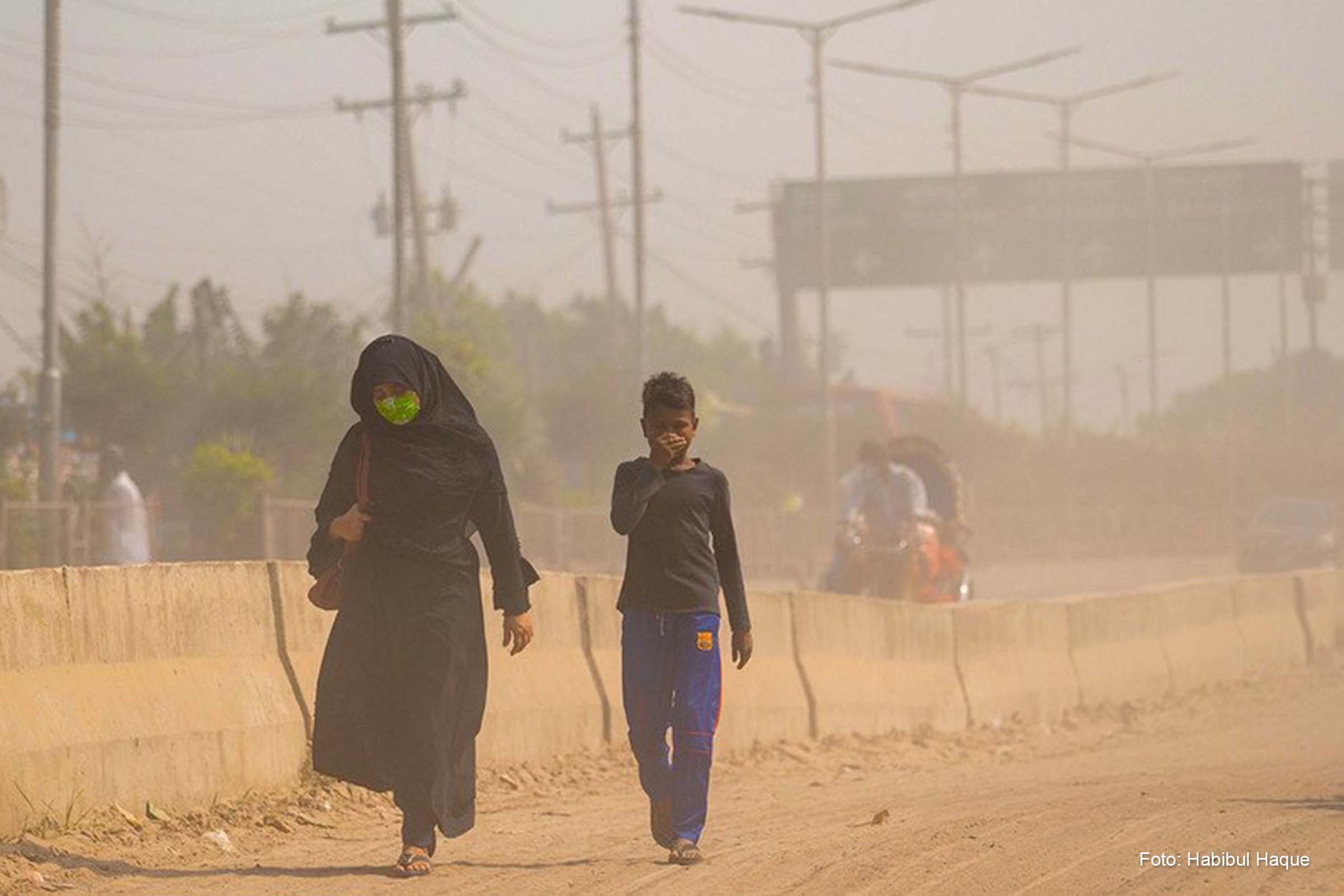 A poluição do ar em Dhaka, Bangladesh, está causando uma série de problemas de saúde para os habitantes da cidade.
