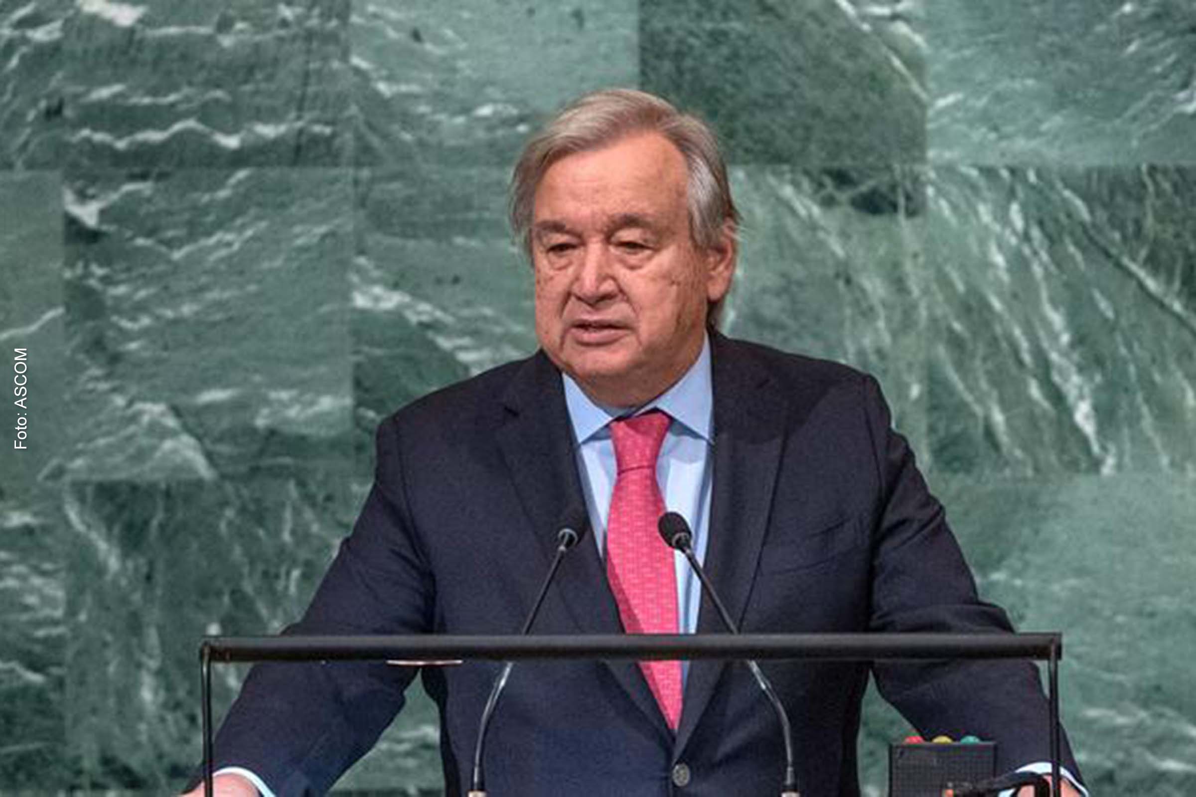António Guterres disse que o país não produz nem 1% das emissões globais de gases de efeito estufa e mesmo assim paga um enorme preço.
