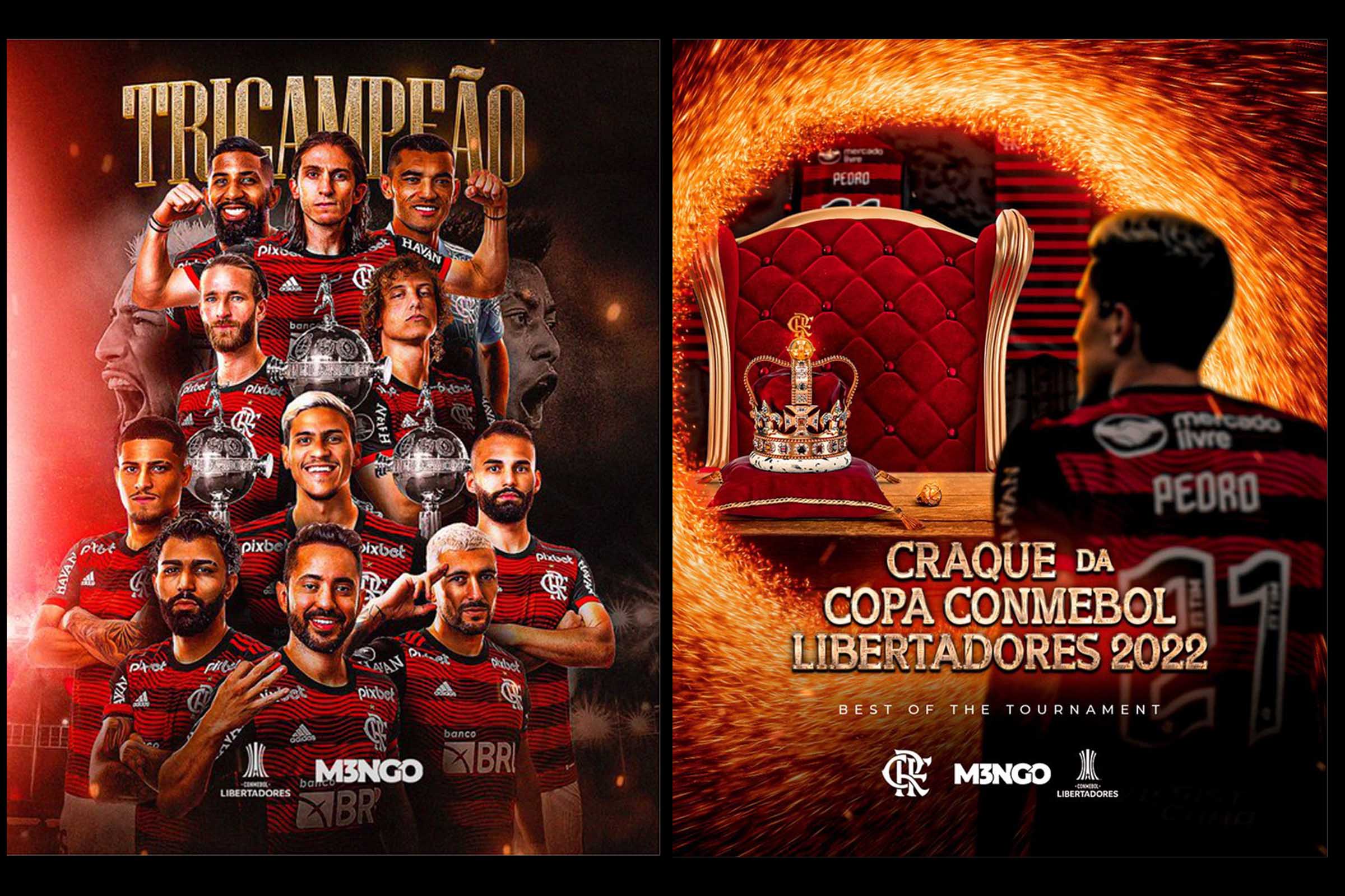 Clube de Regatas do Flamengo conquista tricampeonato da Libertadores.