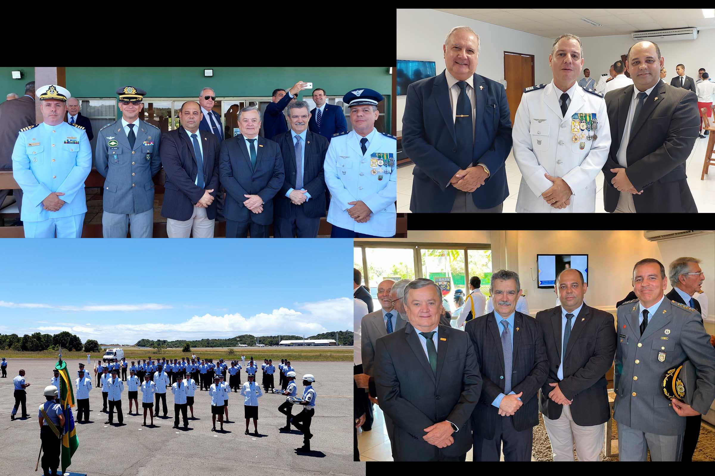 Coronel aviador Marcello Borges preside solenidade na BASV, em homenagem à militares da FAB.