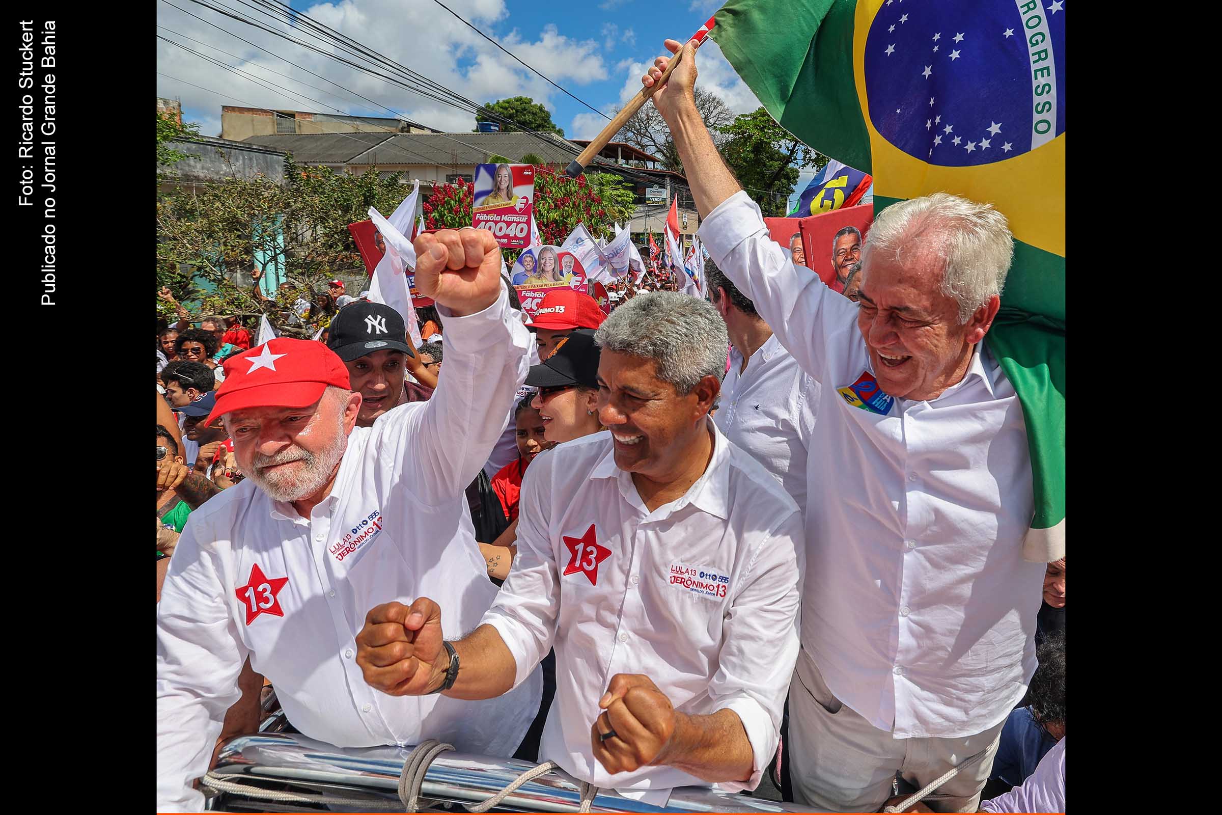 Lula e Jerônimo Rodrigues agendam ato político em Salvador, no segundo turno das Eleições 2022.