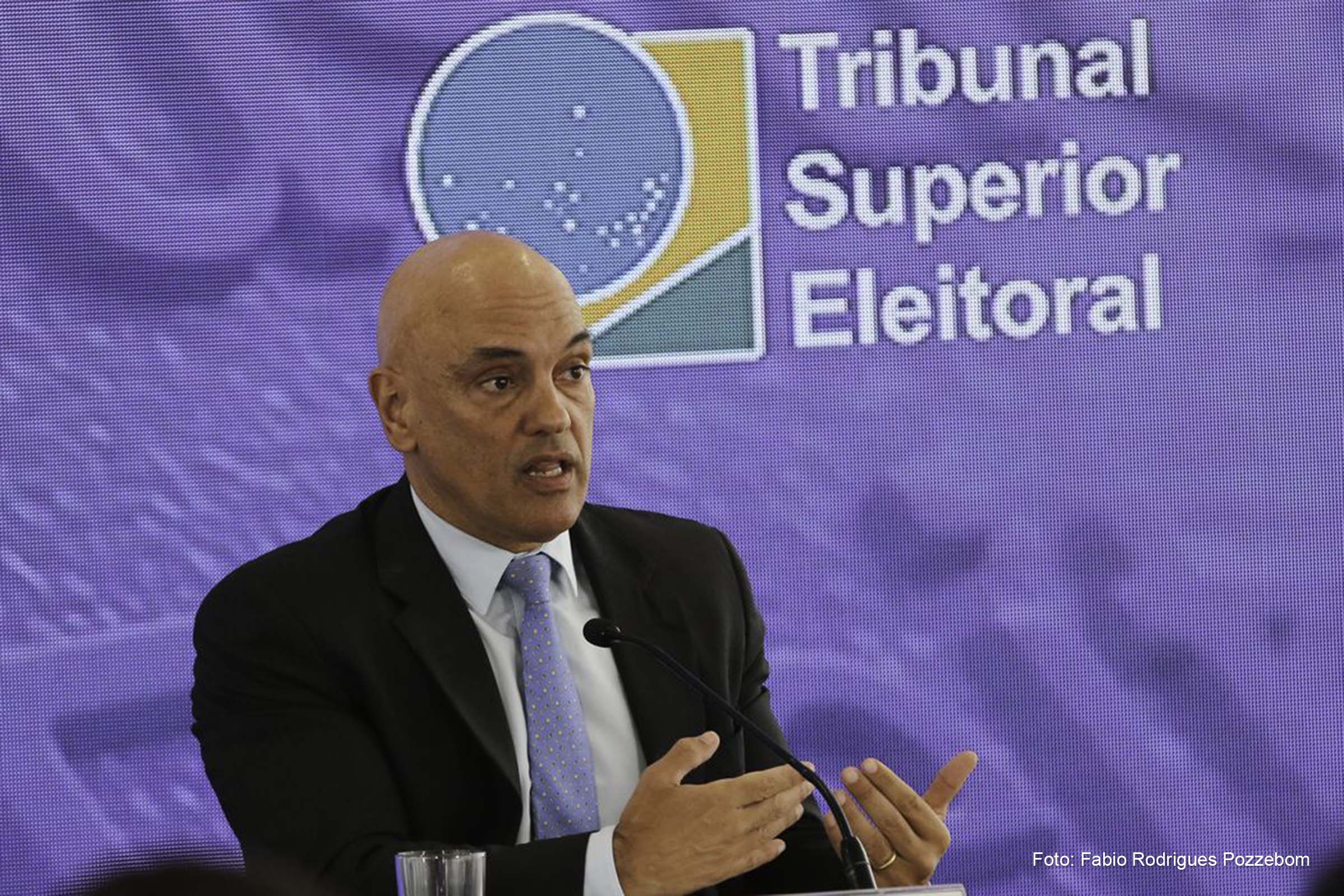 Ministro Alexandre de Moraes, presidente do TSE.