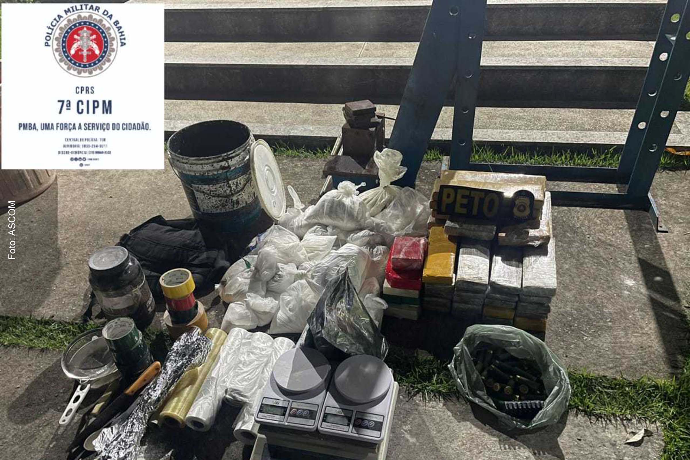 PM encontra 46 tabletes de maconha e desativa laboratório de drogas em Eunápolis