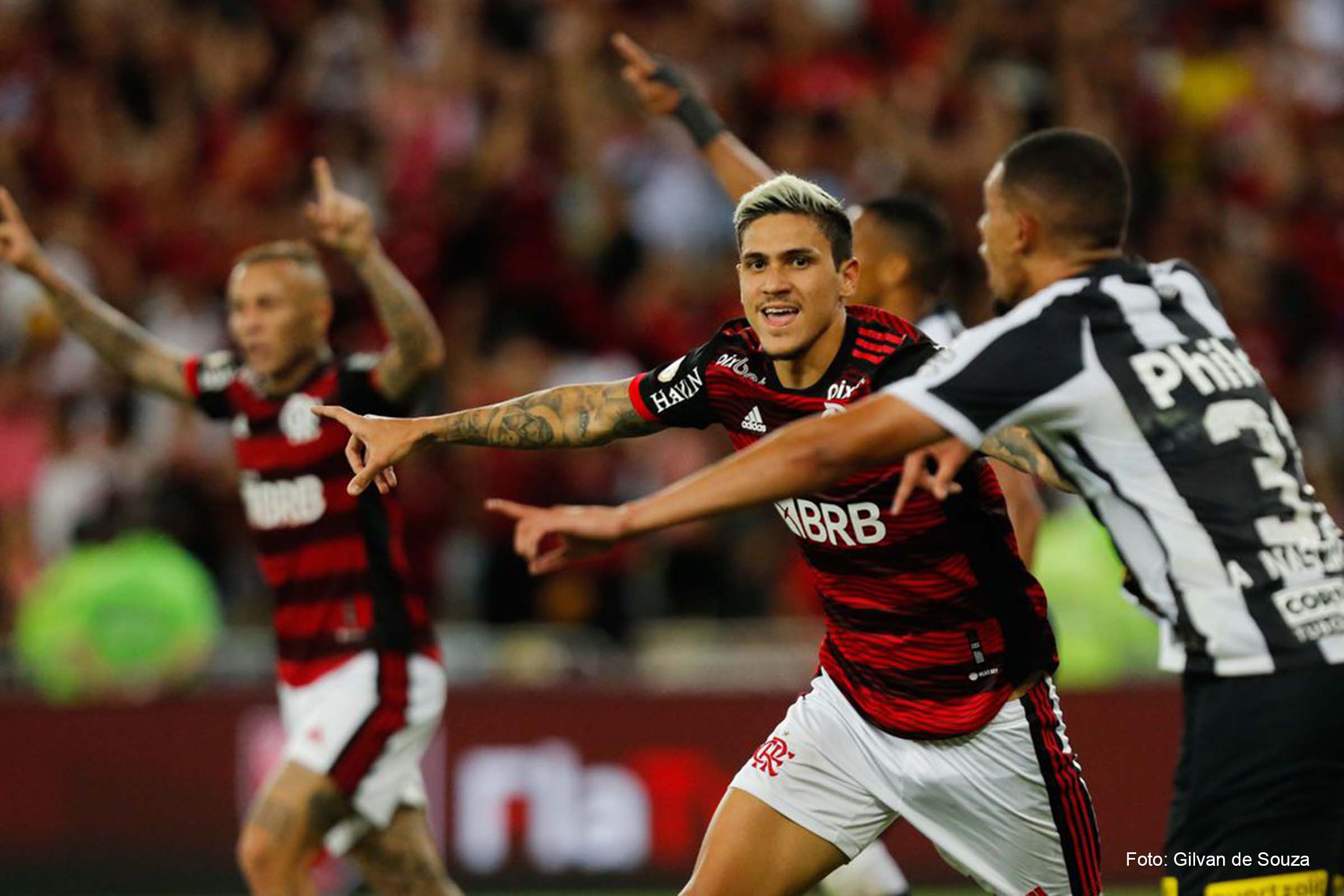Pedro foi autor de um dos 3 gols do Flamengo na partida.