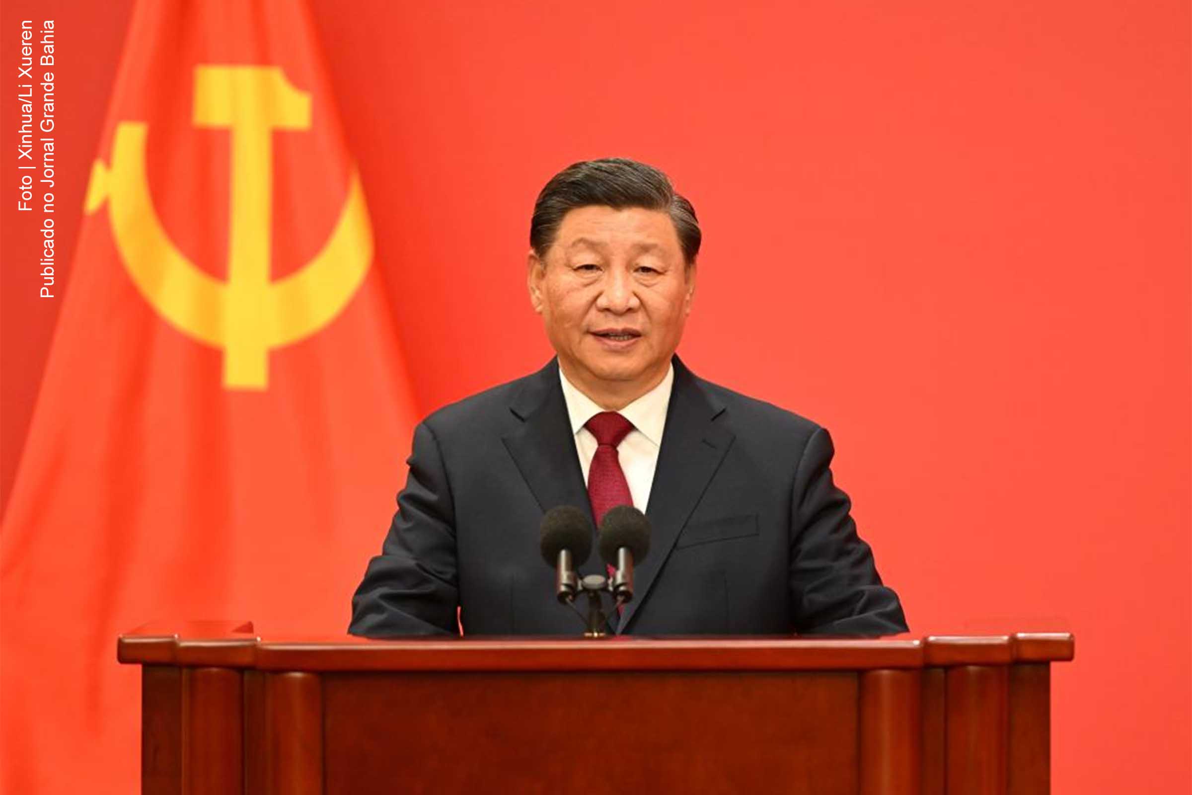 Xi Jinping é reconduzido ao mandato de secretário-geral do PCCh e reeleito presidente da China.