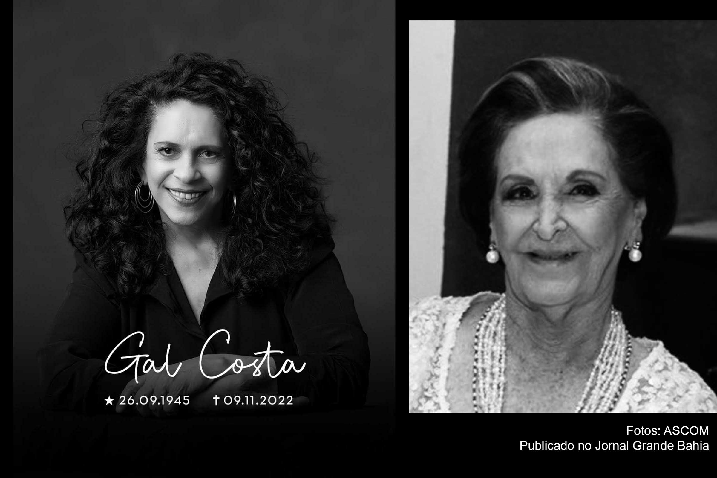 Cantora Maria da Graça Costa Penna Burgos (Gal Costa) e a jornalista Julieta Miranda Isensèe (July) recebem homenagem póstuma do Poder Judiciário Estadual da Bahia.