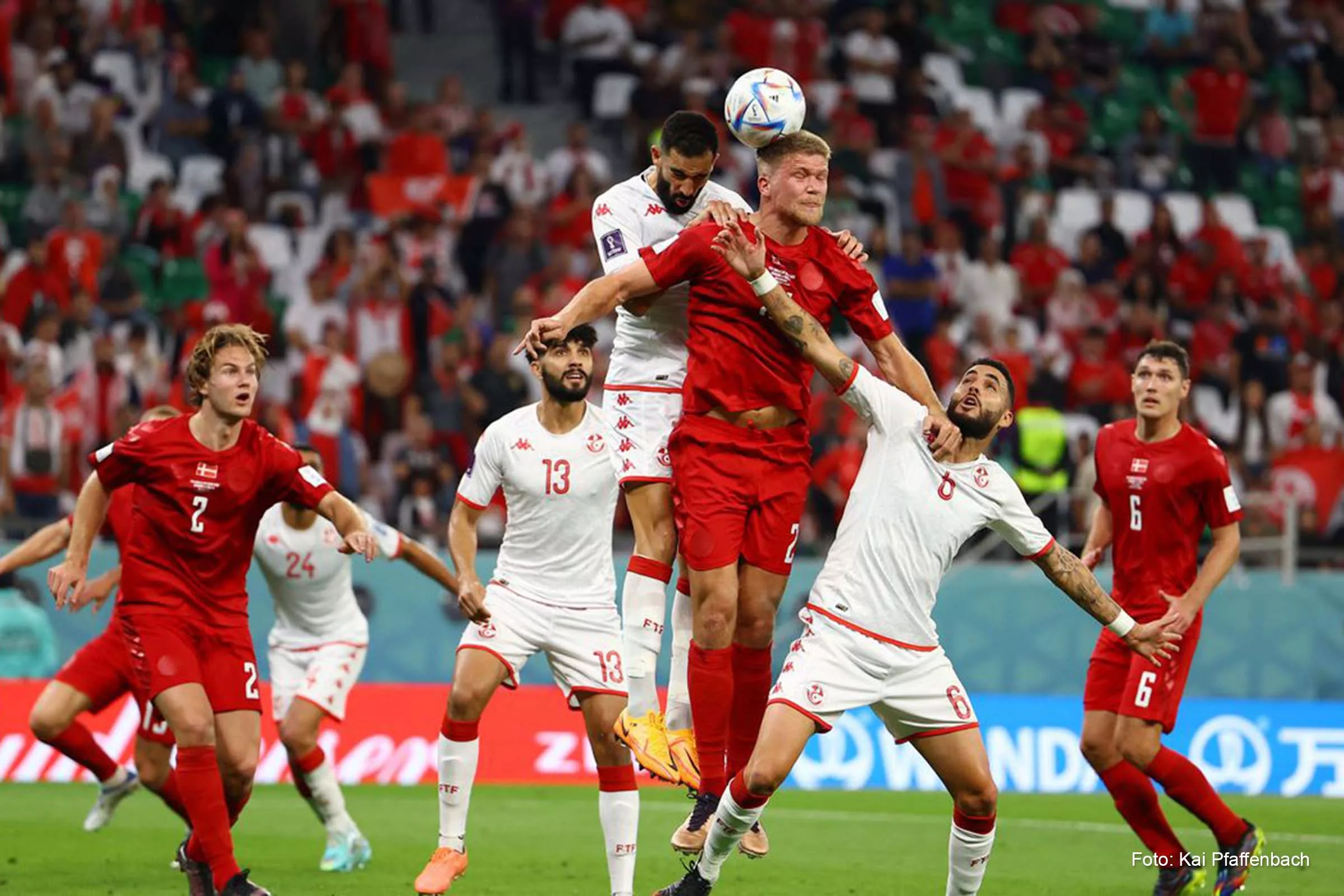 Dinamarca e Tunísia não saem do 0 a 0 na estreia pelo Grupo D da Copa do Mundo 2022