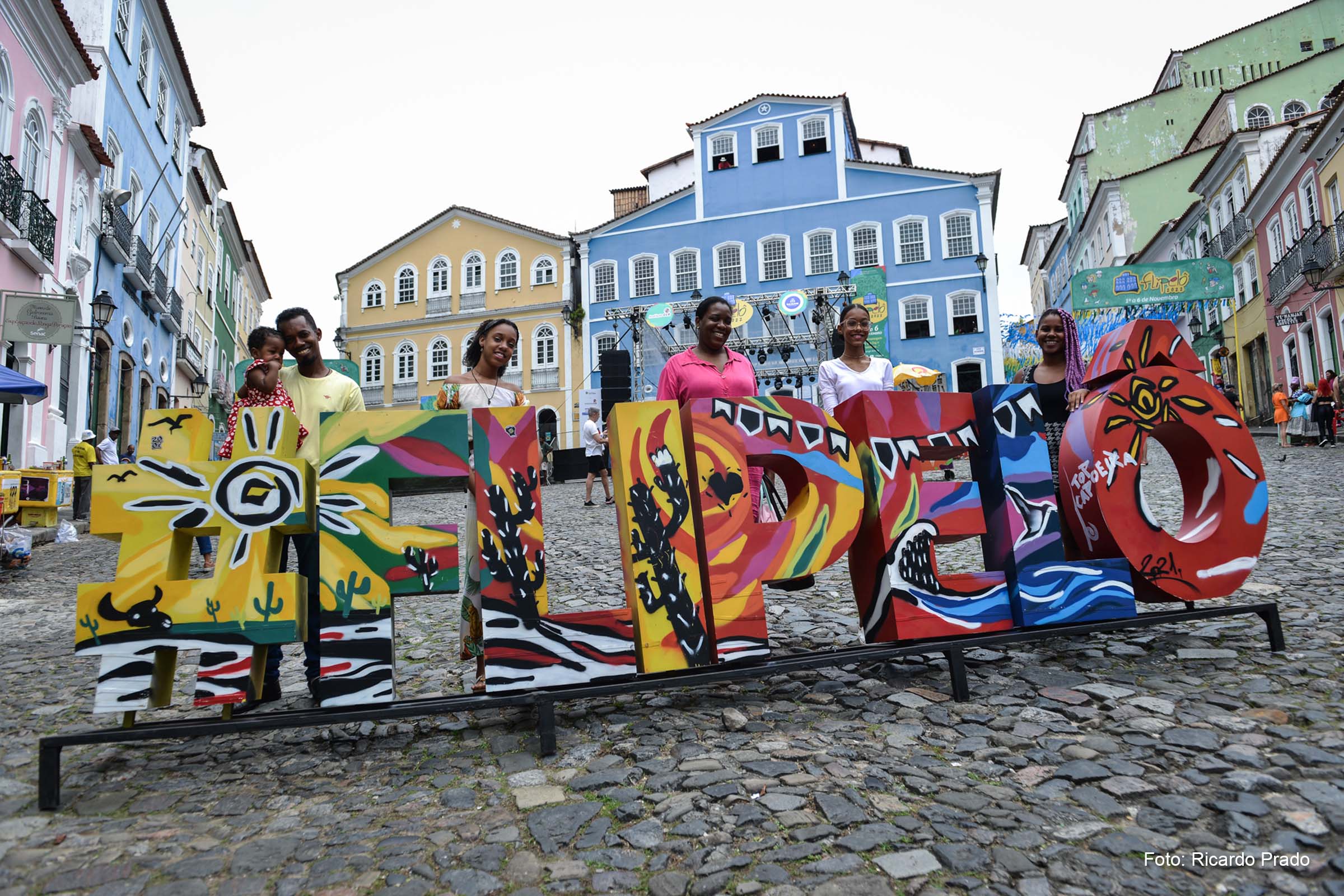 A programação da FLIPELÔ 2022 foi realizada em 126 espaços culturais do Centro Histórico, desde a Praça Municipal até o Santo Antônio Além do Carmo.