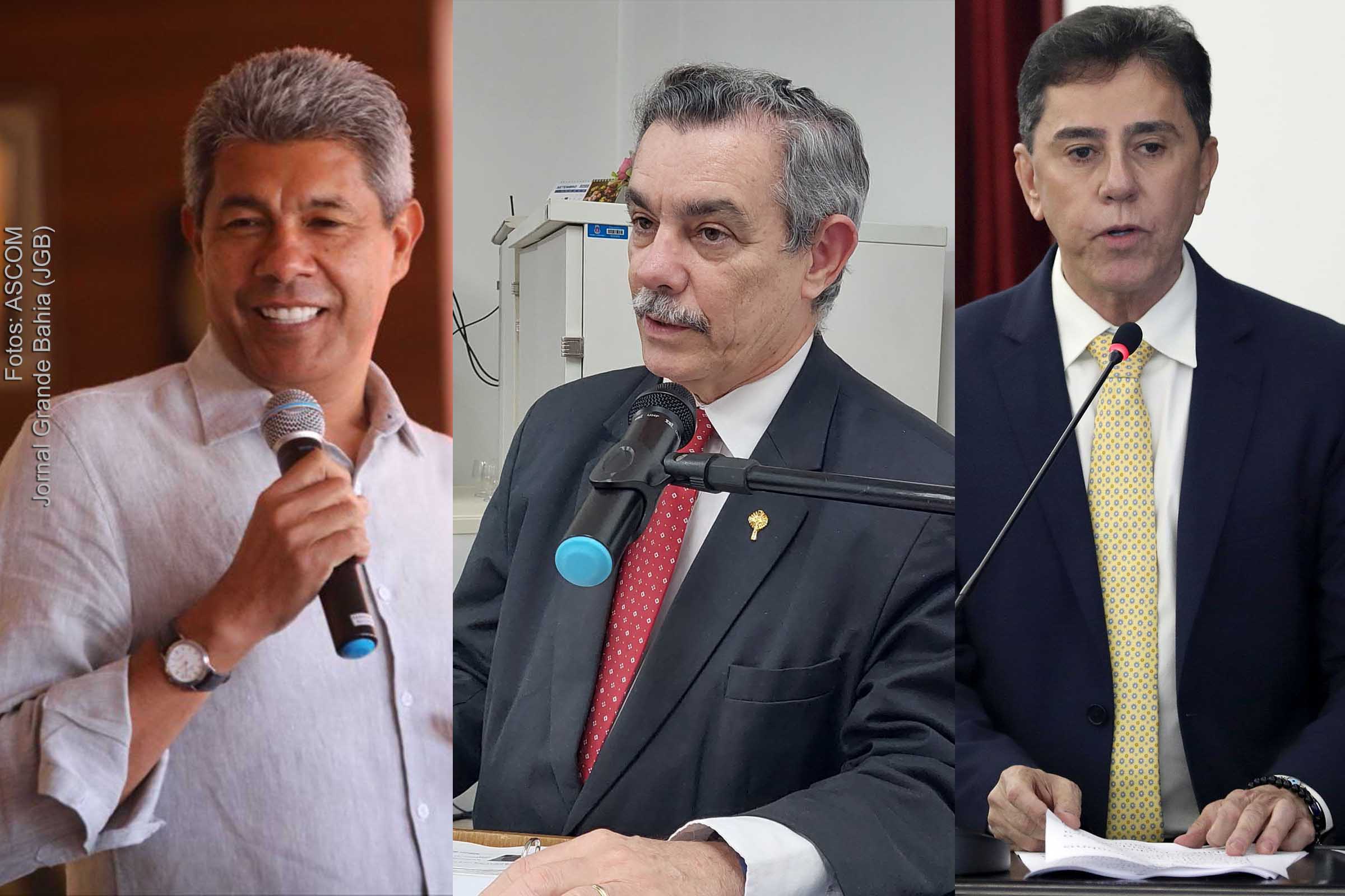 Governador eleito Jerônimo Rodrigues e os desembargadores Baltazar Miranda Saraiva e José Edivaldo Rotondano são homenageados.