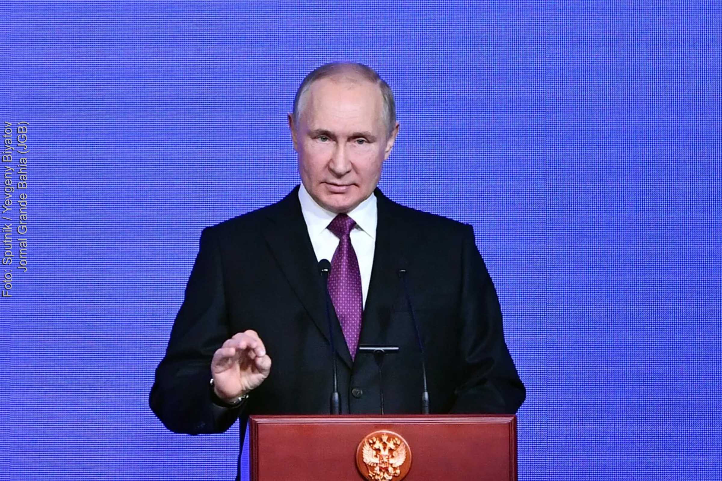 Vladimir Putin, presidente da Rússia.