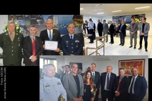 Desembargador Abelardo Matta Neto, jornalista Carlos Augusto, escritor Joaci Góes e cantor Durval Lelis receberam outorga do título de ‘Membros Honorários da Força Aérea Brasileira’.