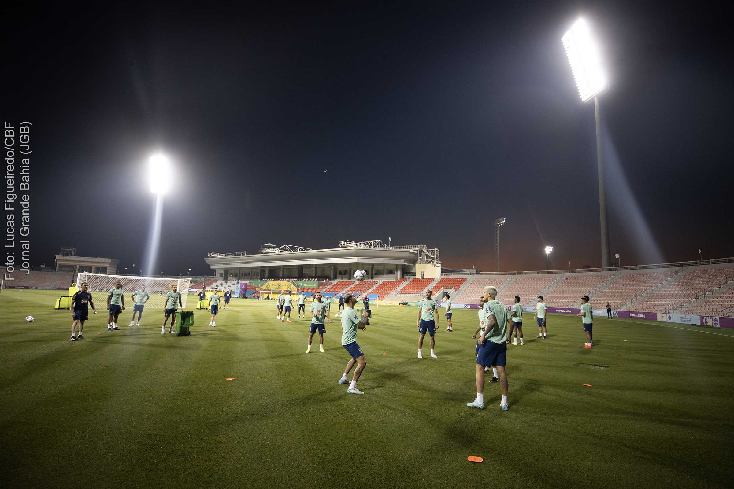 Treino da Seleção Brasileira na CT em Doha.