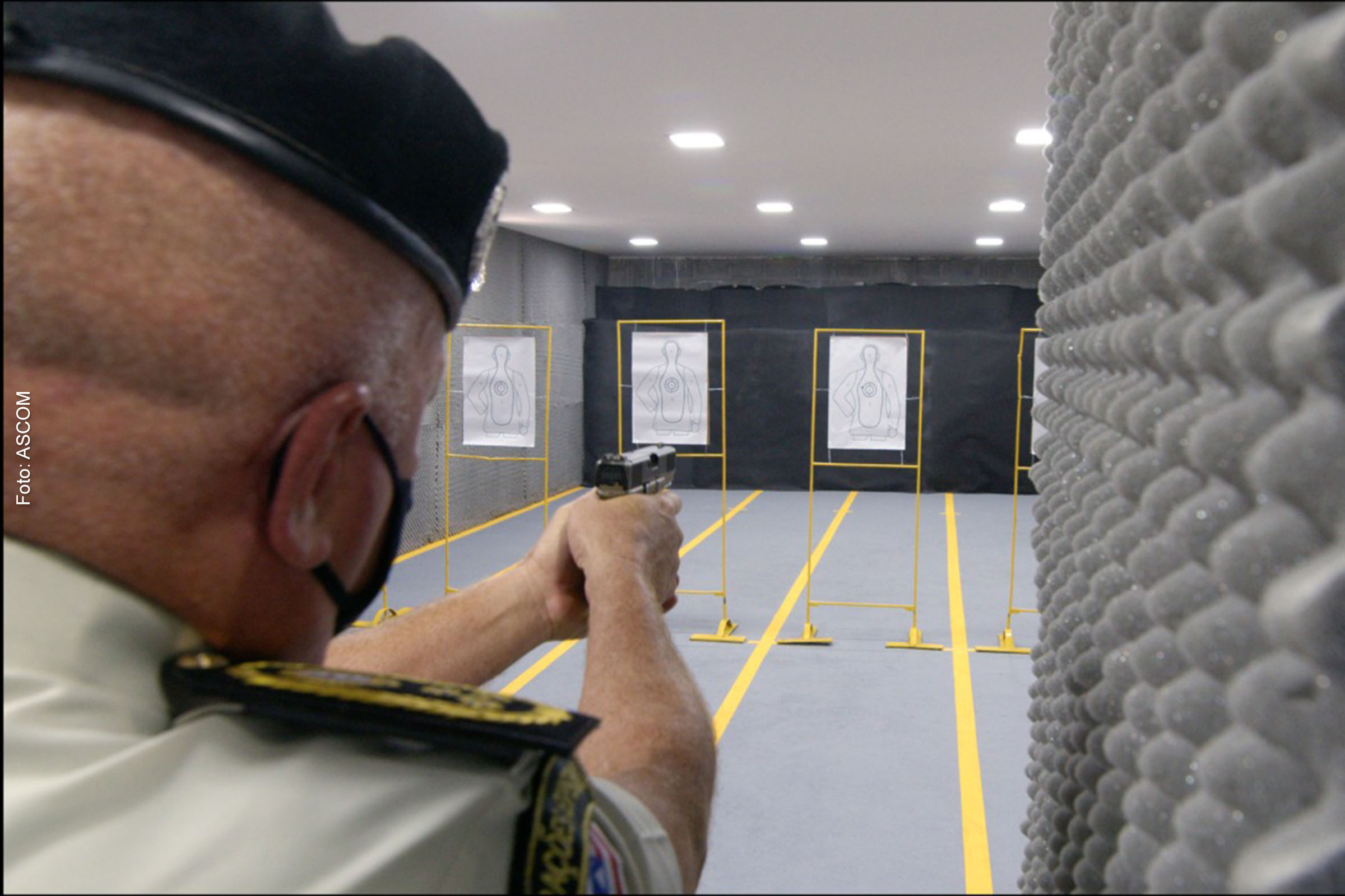 O stand conta com sistema de climatização, controle de ruídos, exaustores, entre outros equipamentos modernos.