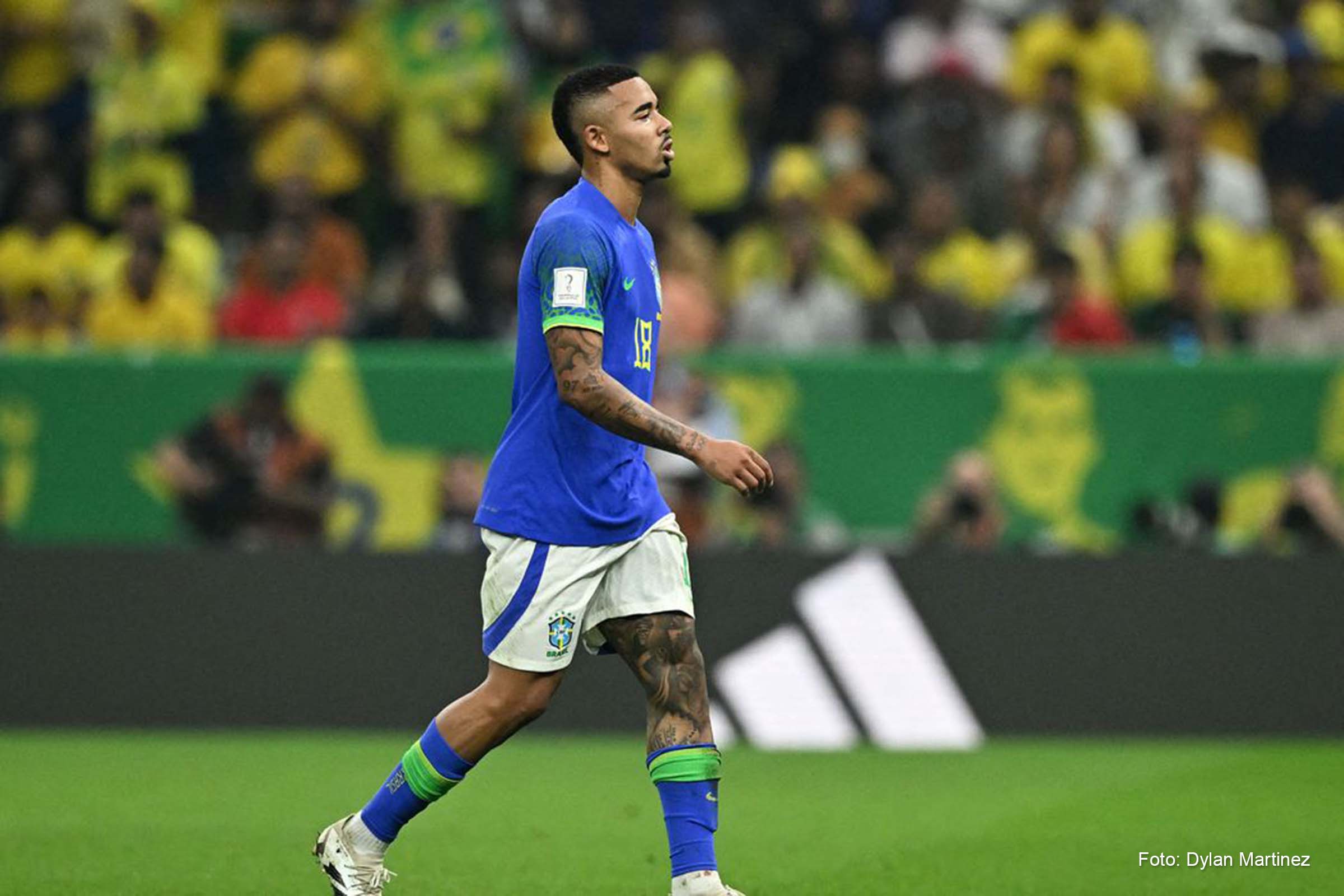 Gabriel Jesus opera joelho direito após ser cortado da Seleção Brasileira
