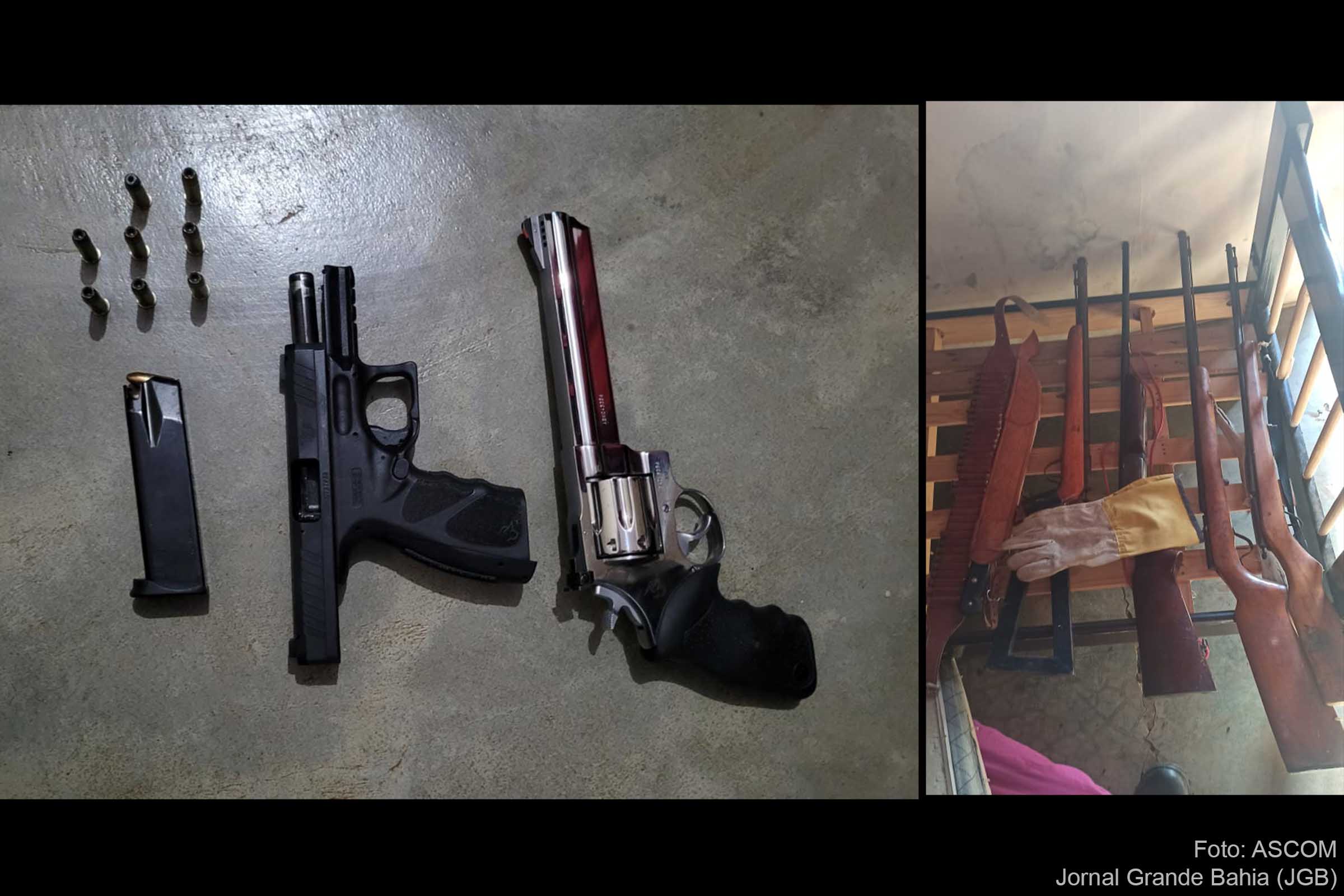 Polícia Federal apreende armas durante a operação ‘Aranha Vermelha’.