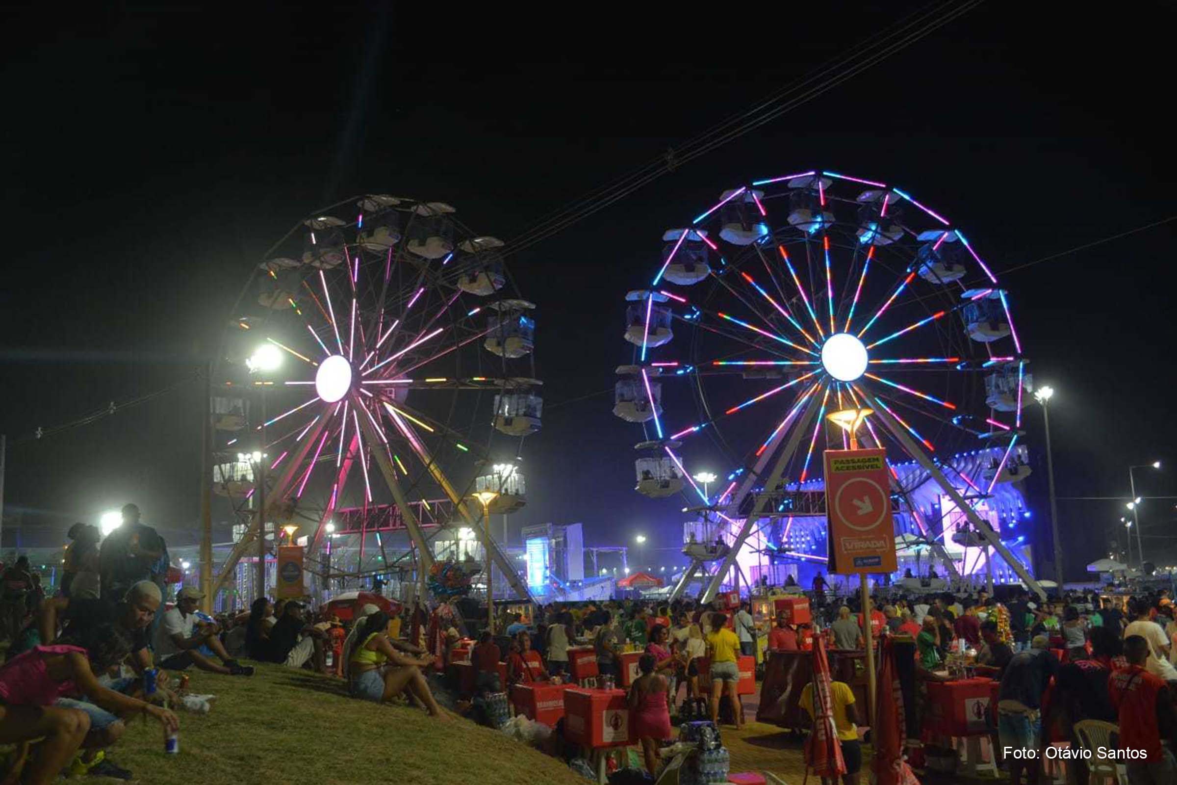 Roda-gigante e tirolesa encantam público da edição 2022 do ‘Festival Virada Salvador’