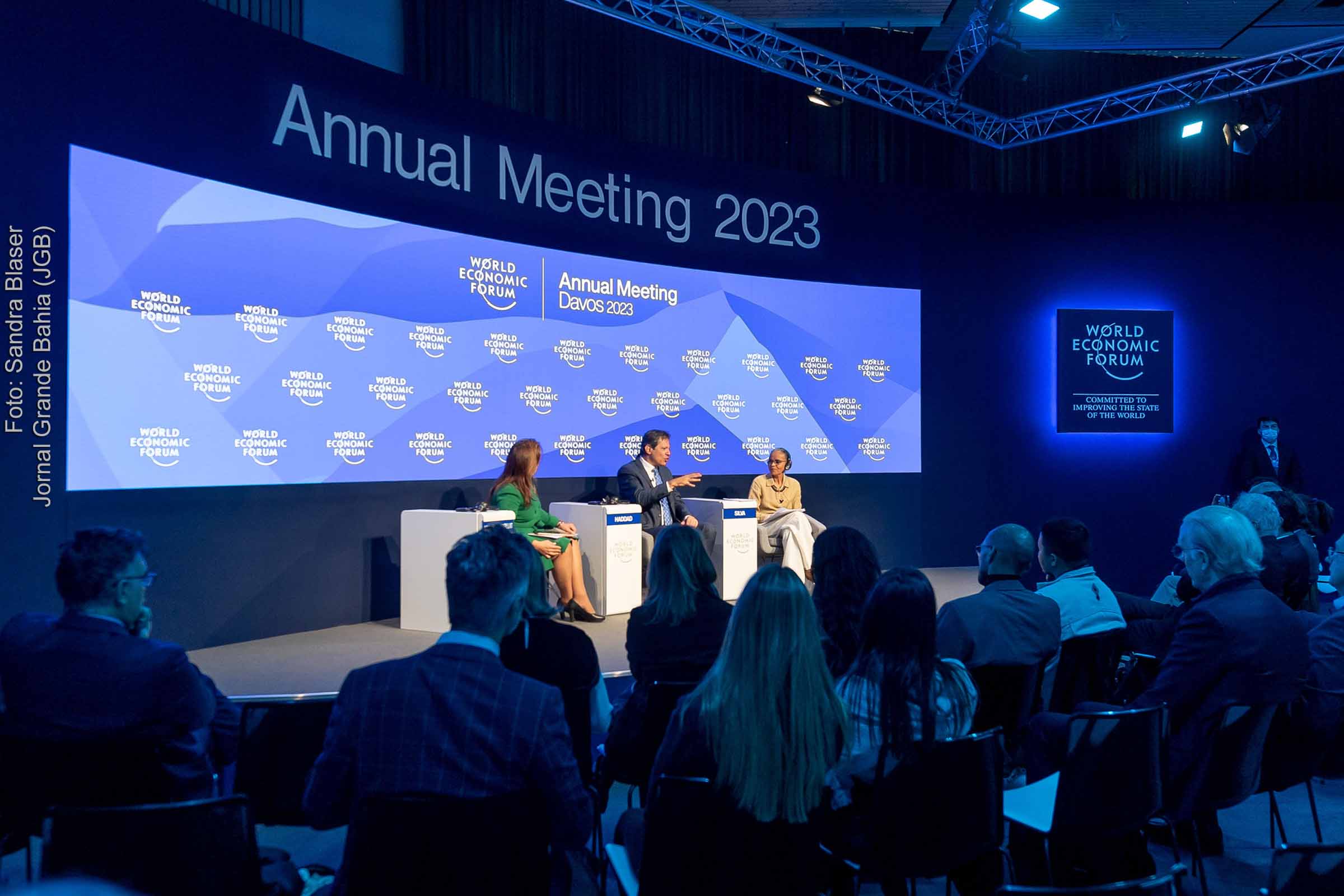 Fernando Haddad, Ministro da Fazenda, na Reunião Anual do Fórum Econômico Mundial 2023.