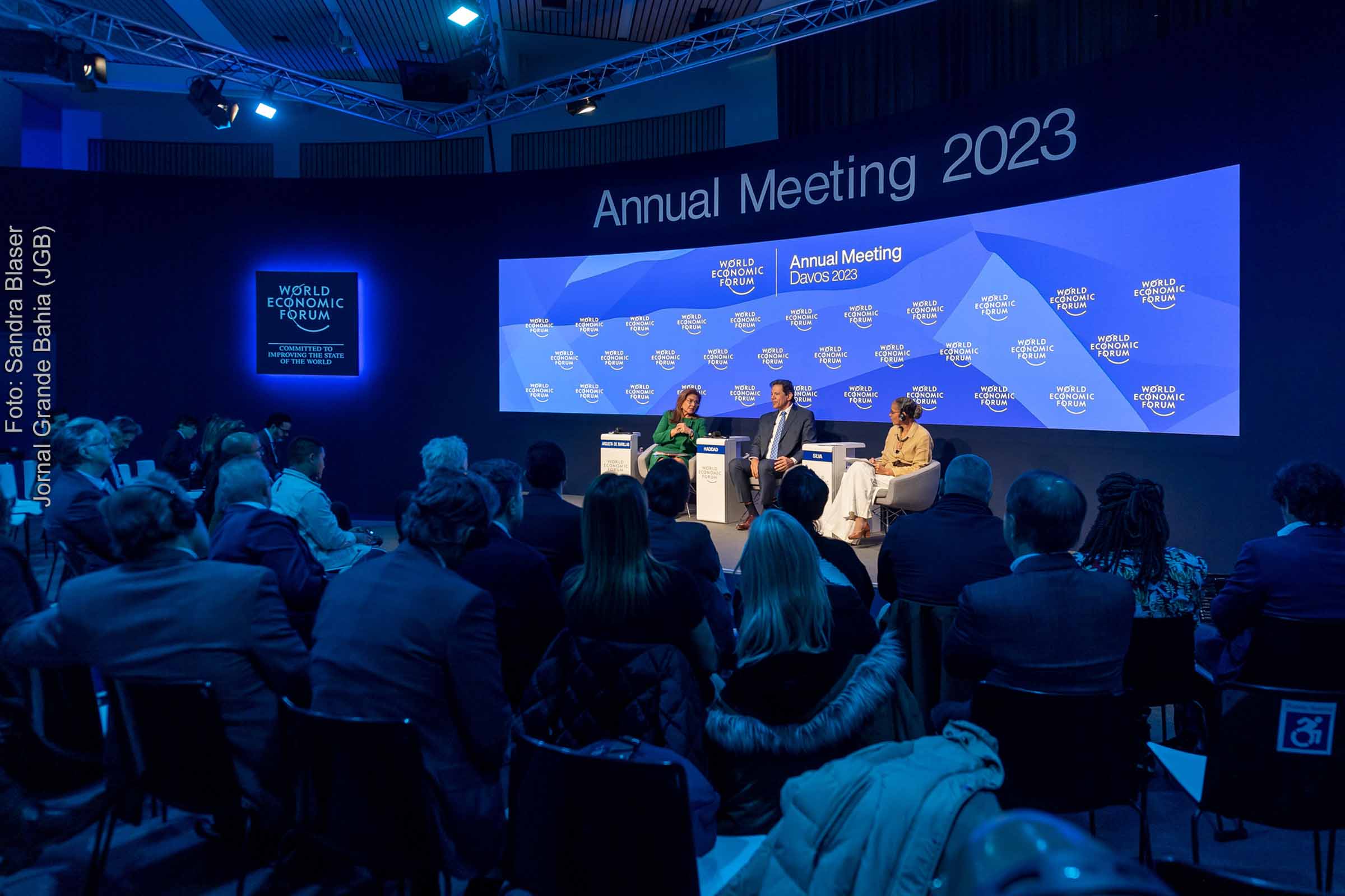 Fernando Haddad, Ministro da Fazenda, na Reunião Anual do Fórum Econômico Mundial 2023.