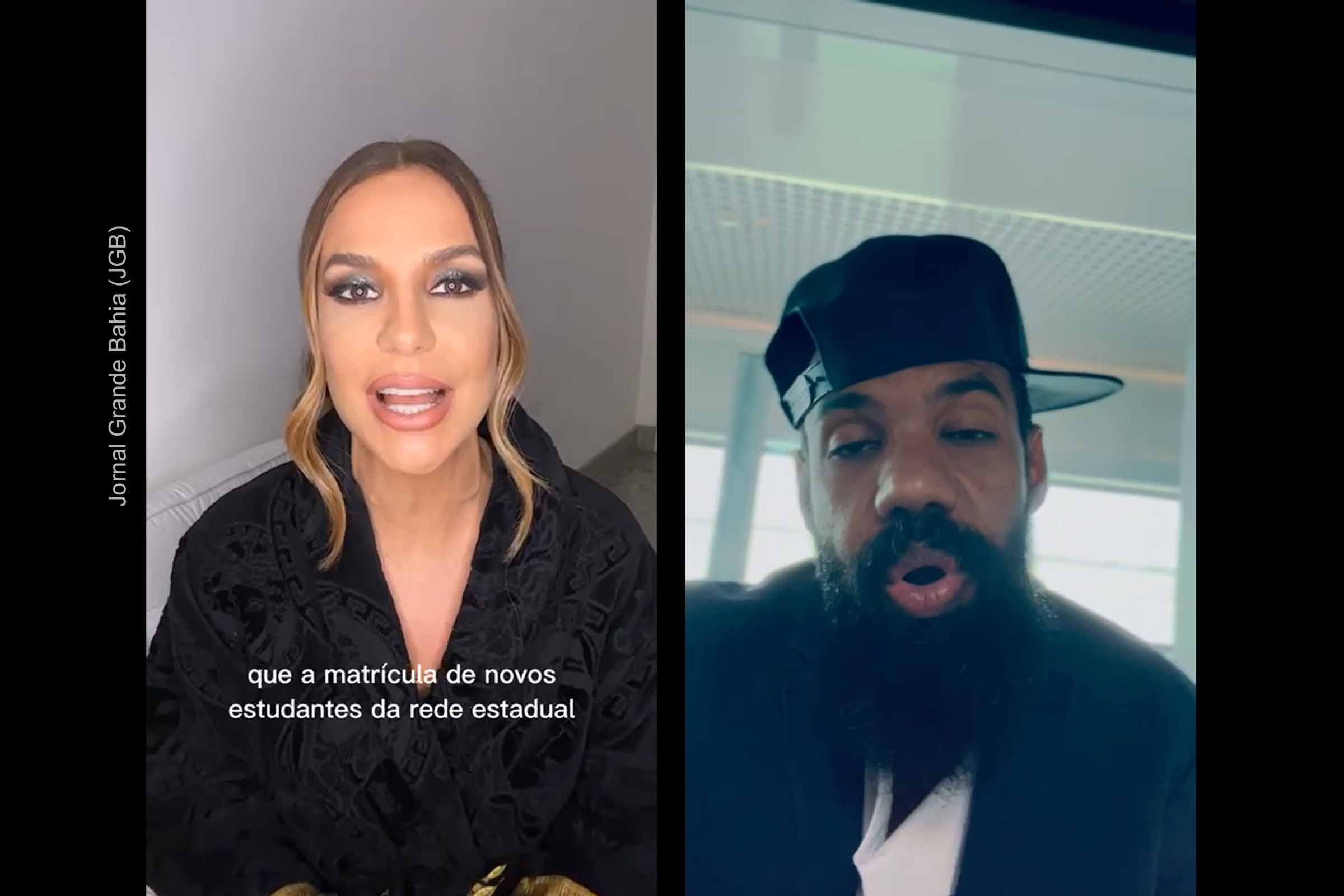 Pós-pandemia, Ivete Sangalo e Russo Passapusso estimulam alunos a retomarem às aulas presenciais.