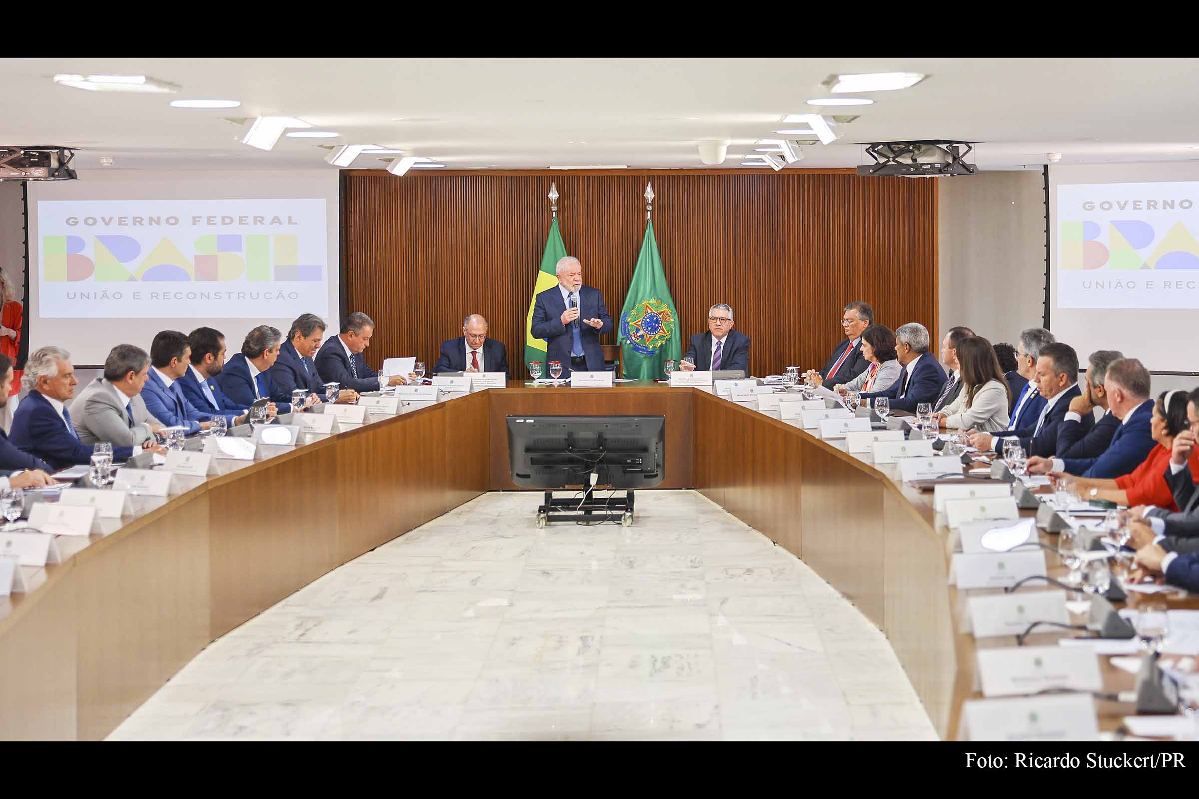 Presidente Lula acerta criação de plano comum de obras com governadores; Será criada ainda uma comissão para discutir ICMS com o STF